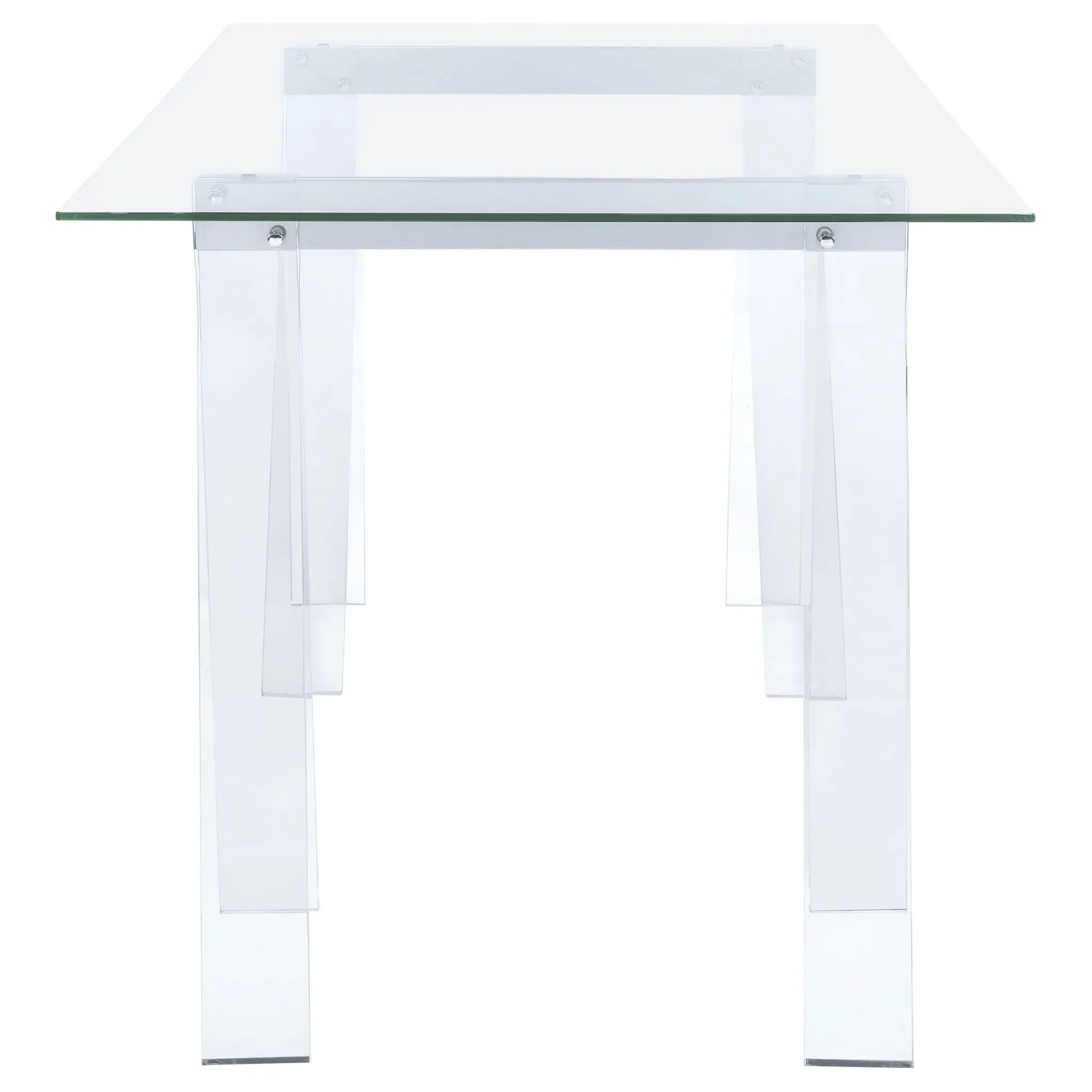 Amaturo 59-inch Glass Top Writing Desk Clear - Image 4