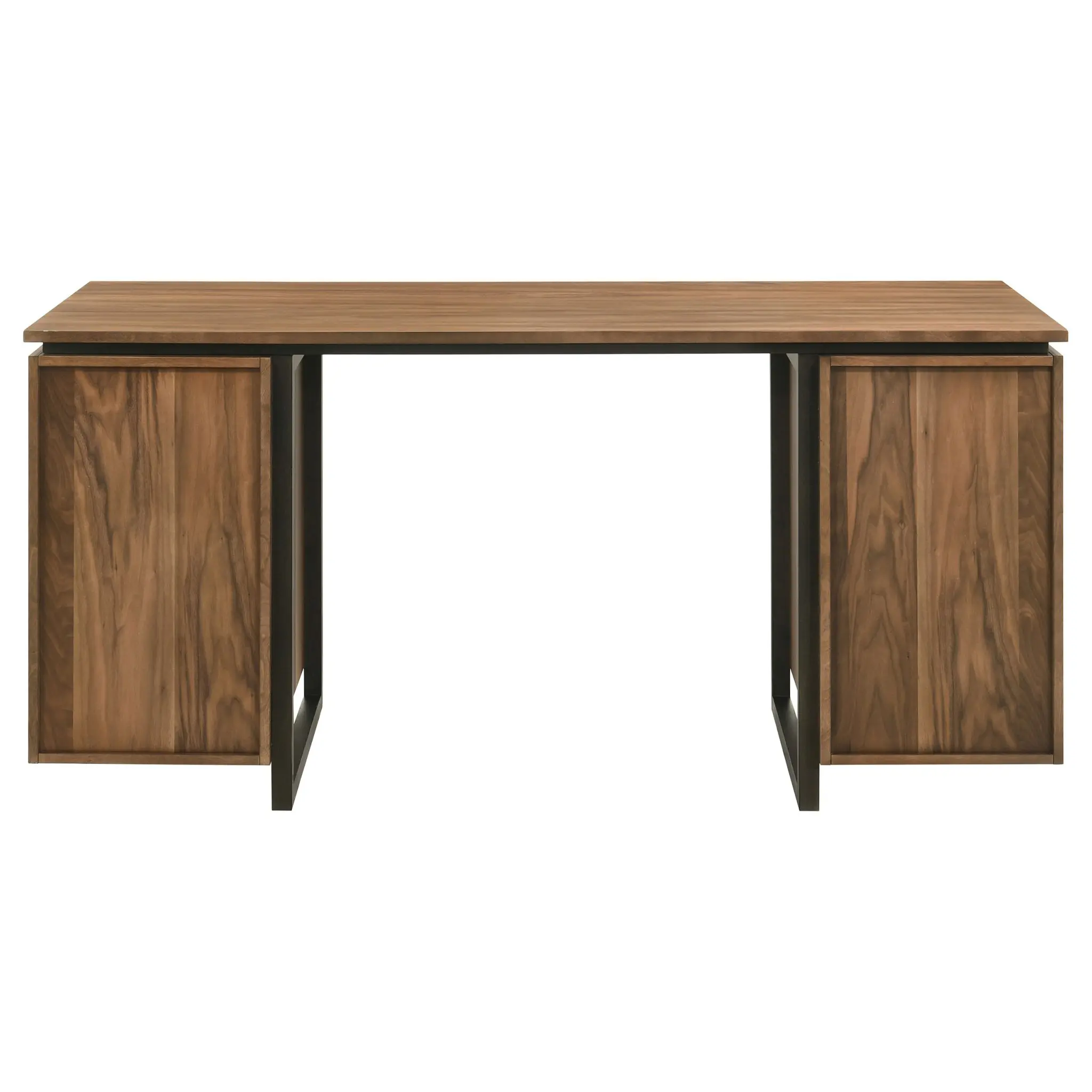 Berhalter 6-Drawer Double Pedestal Desk Walnut - Image 9