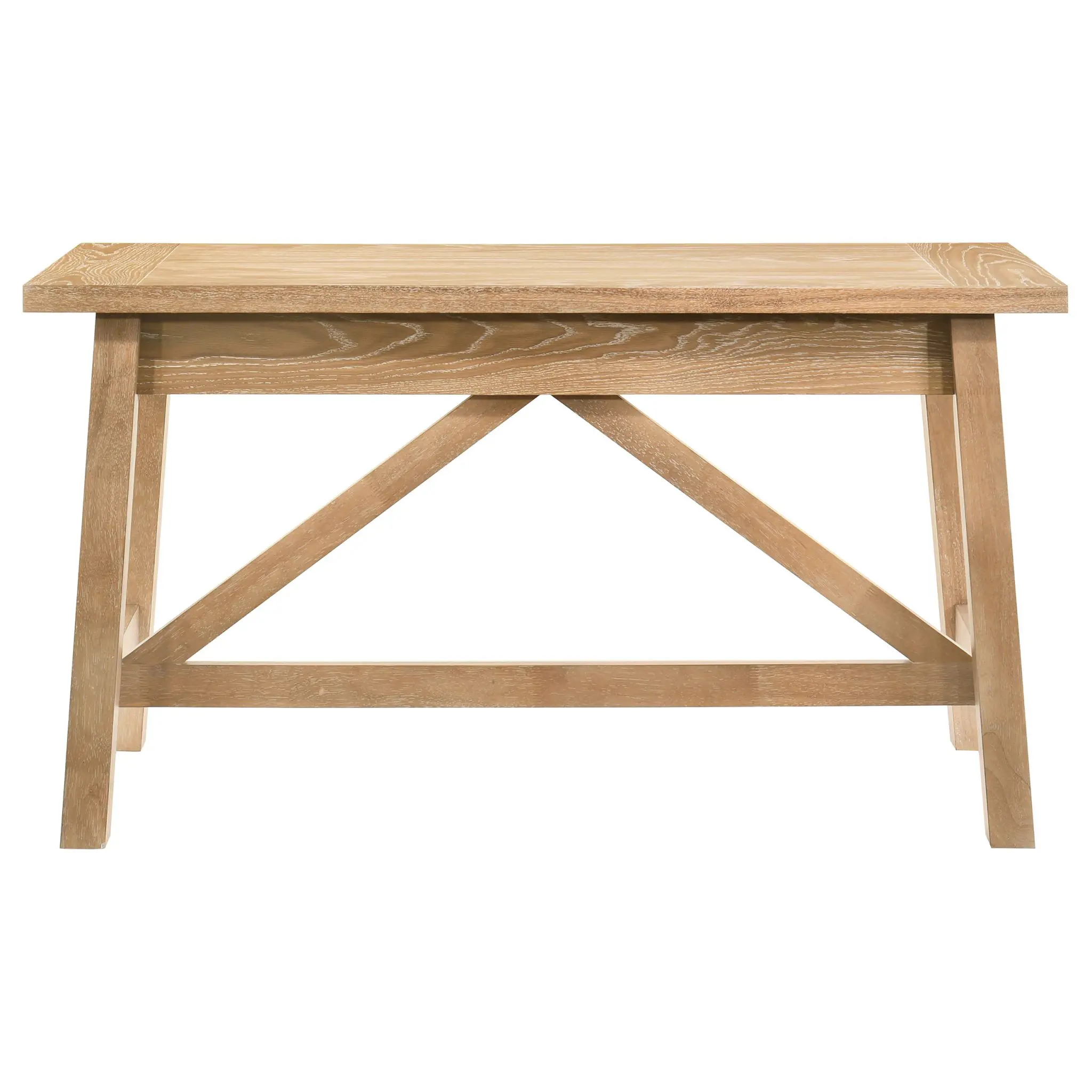 Fabian 54-inch Writing Desk Distressed Light Brown - Image 9