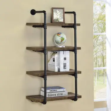 Elmcrest 24-inch Wall Bookshelf Rustic Oak