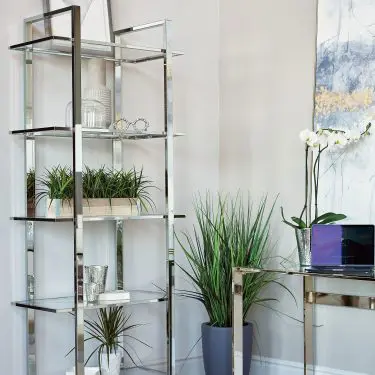 Hartford 79-inch 5-Shelf Bookcase Vintage White