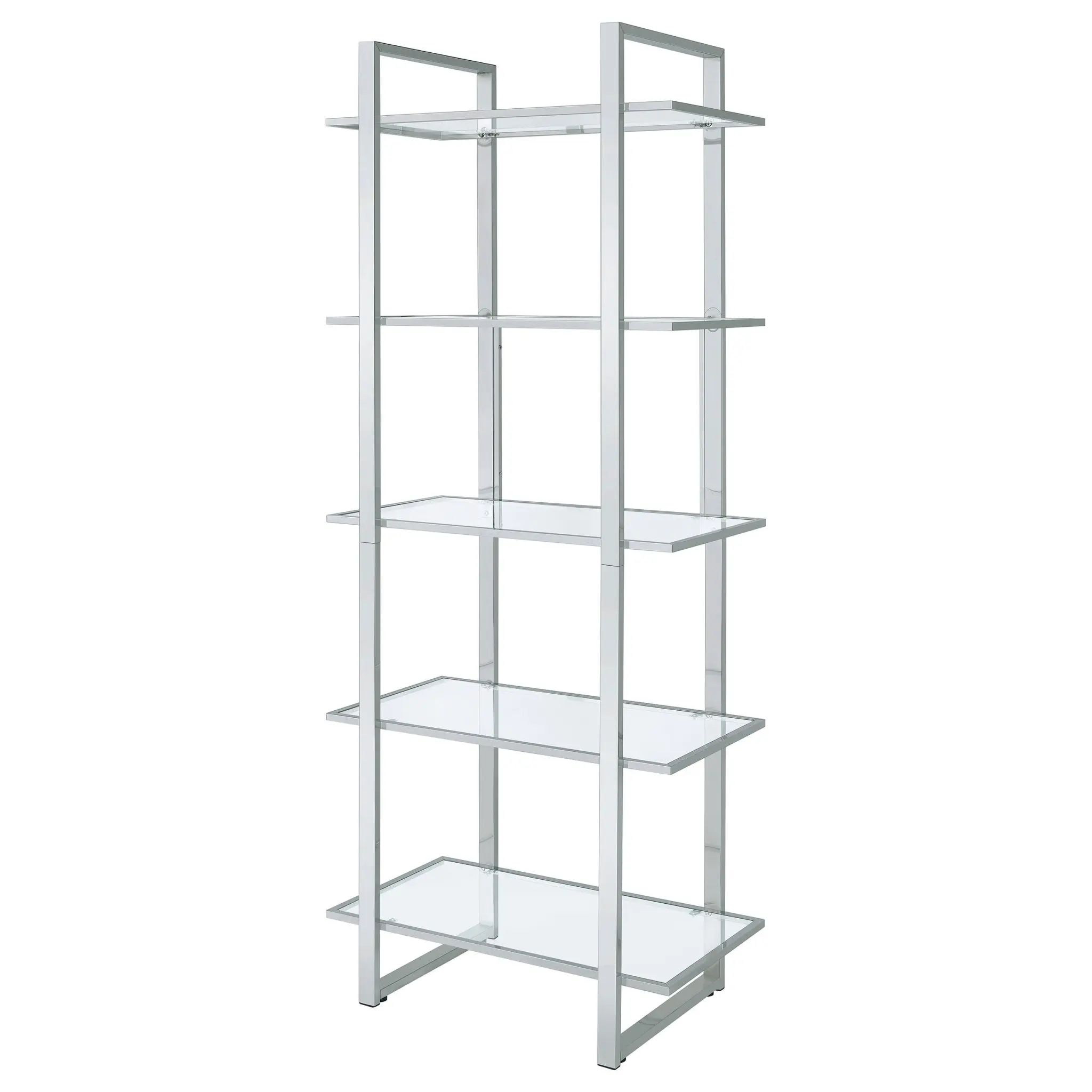 Hartford 79-inch 5-Shelf Bookcase Vintage White - Image 4