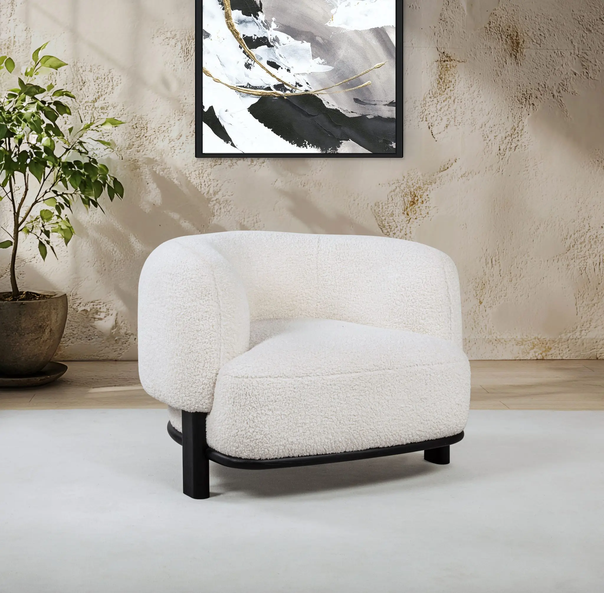 Lawler Barrel Back Accent Chair