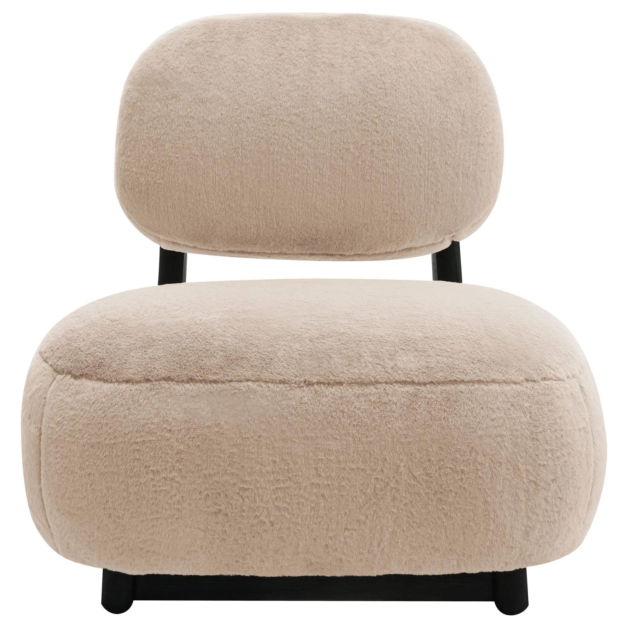 Duffie Armless Accent Chair Camel - Image 3