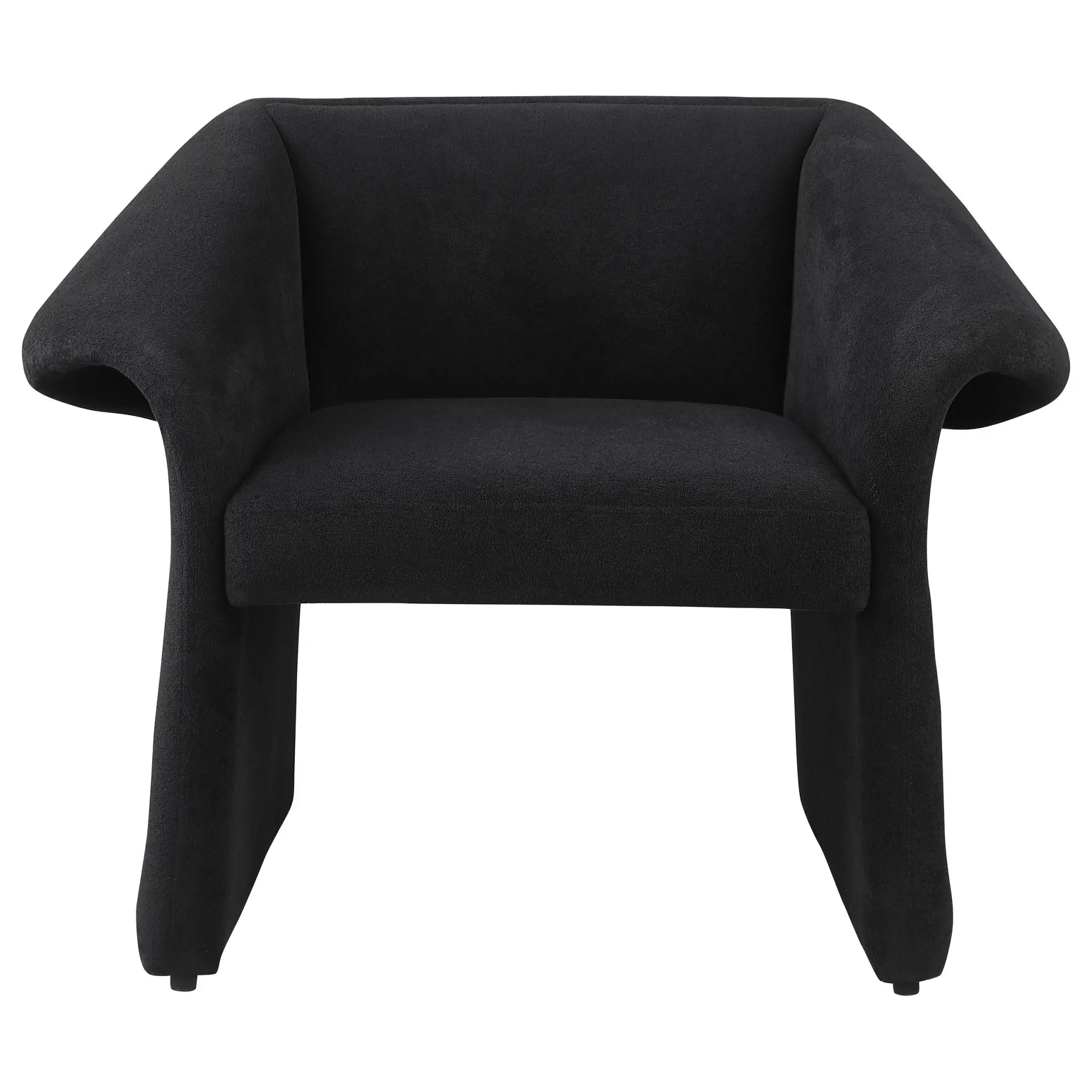 Ramsey Sloped Arm Accent Chair Black - Image 3