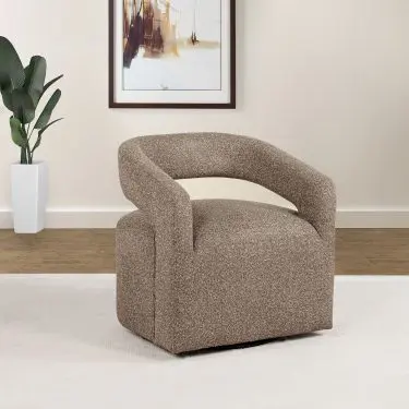 Westhill Bouclé Swivel Accent Chair