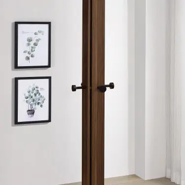 Rikkie Engineered Wood Coat Rack Walnut