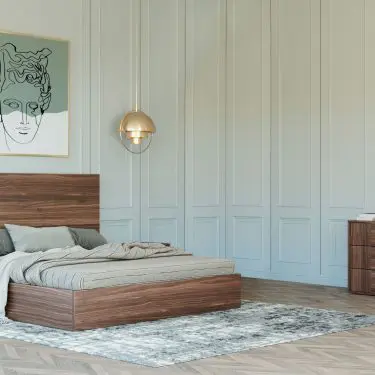 Asus Italian Walnut 4-Piece Bedroom Set