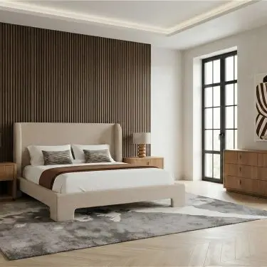 Emilio Modern Upholstered 4-Piece Bedroom Set