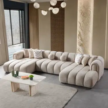 Lis Sand Boucle Double Chaise