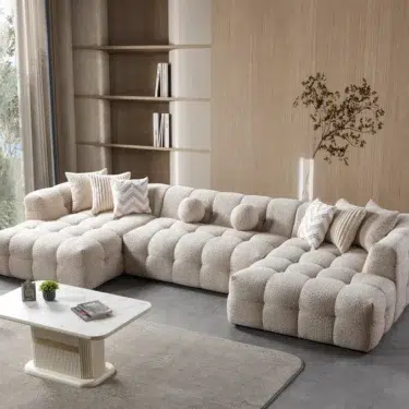 Ivy Sand Boucle Double Chaise
