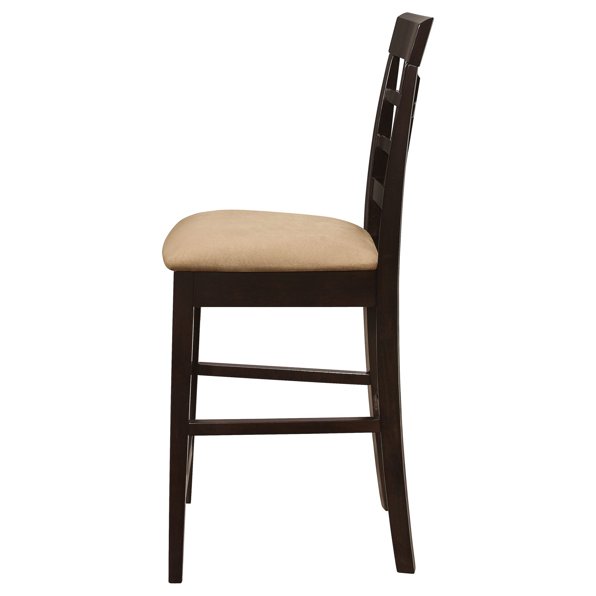 Gabriel Lattice-Back Upholstered Counter Chair Cappuccino (Set of 2) - Image 6