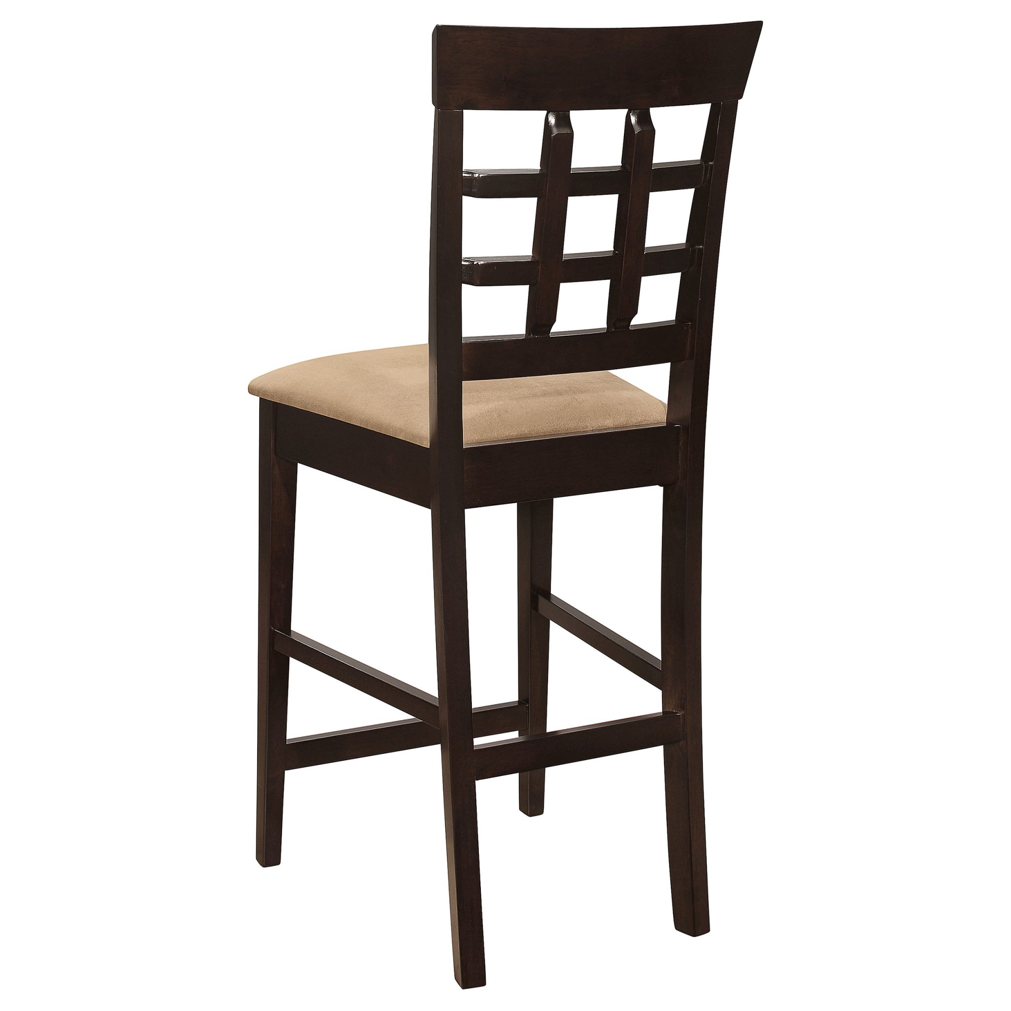 Gabriel Lattice-Back Upholstered Counter Chair Cappuccino (Set of 2) - Image 7
