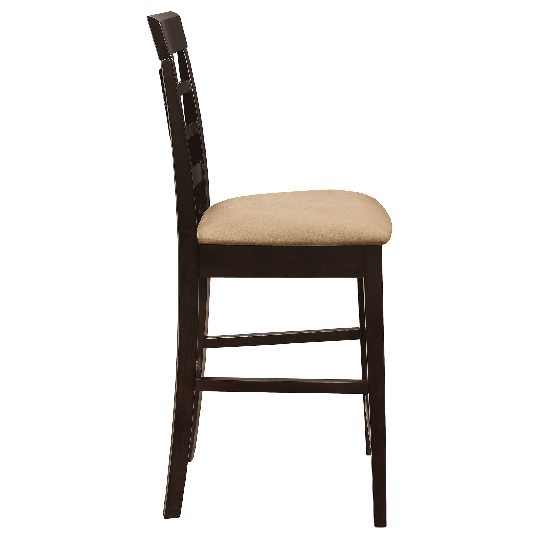 Gabriel Lattice-Back Upholstered Counter Chair Cappuccino (Set of 2) - Image 10