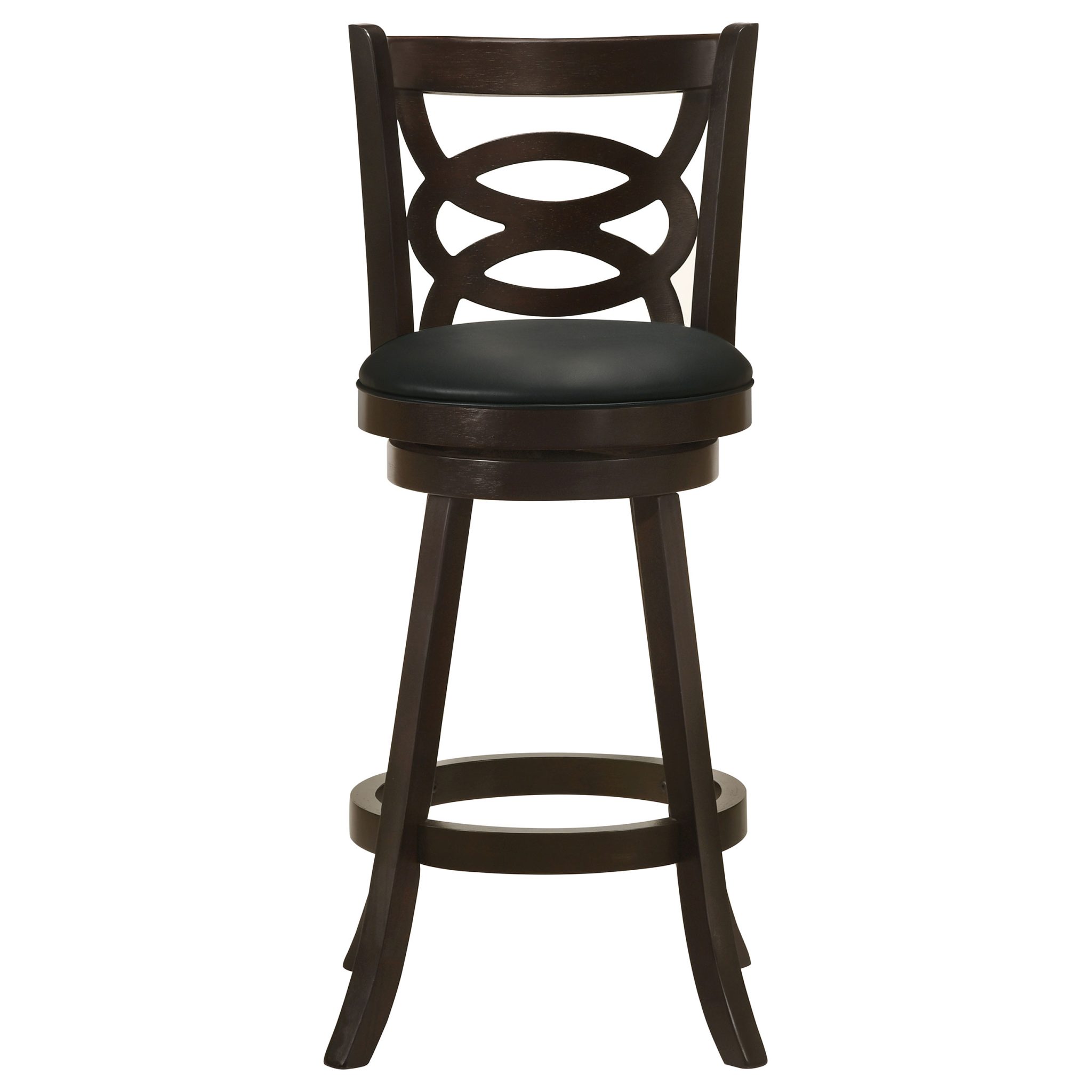 Calecita Wood Swivel Bar Chair Cappuccino (Set of 2) - Image 4