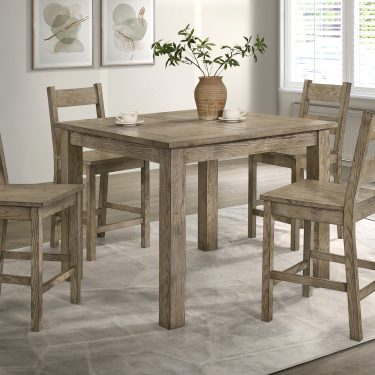 Cardova 5-piece Counter Height Dining Table Set Vineyard Oak