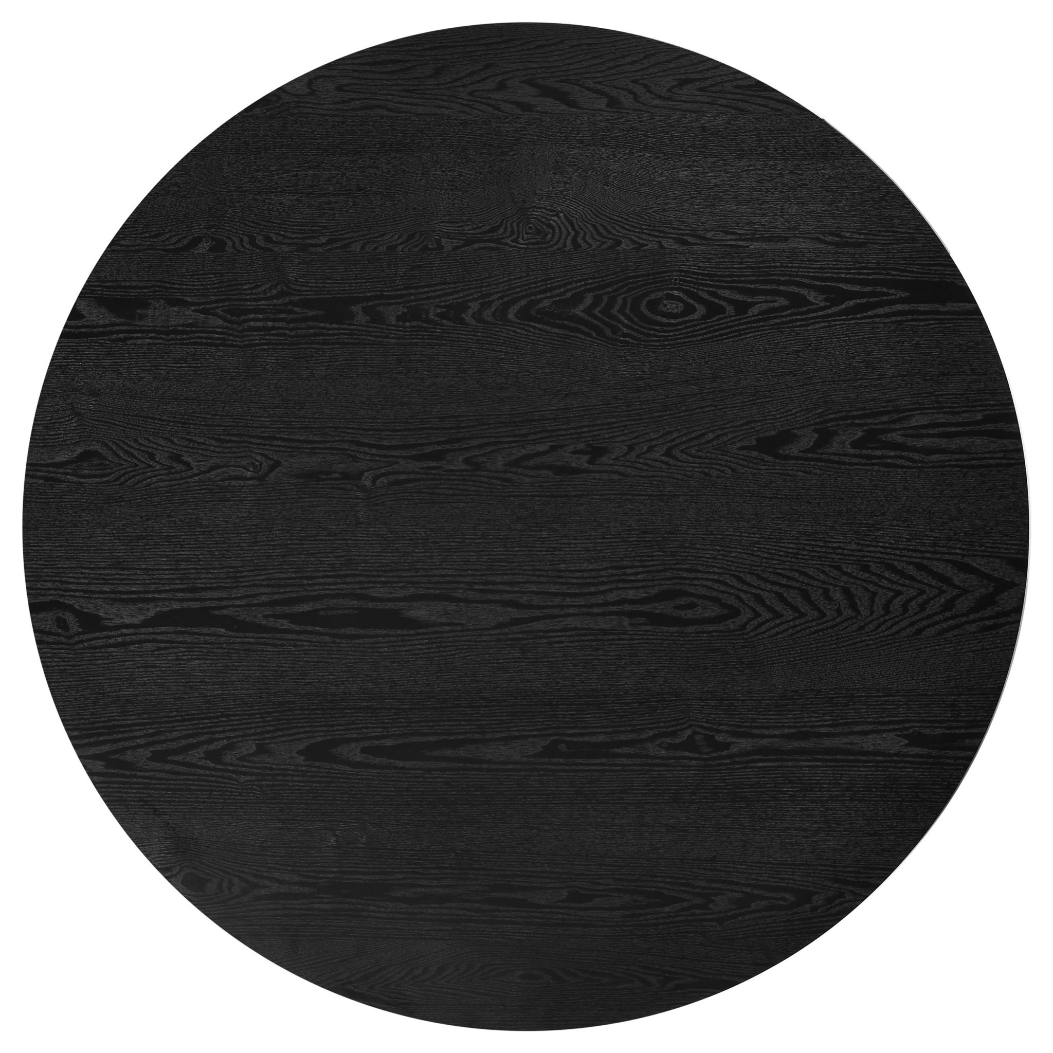 Hamlyn 5-piece Round Wood Dining Set Black - Image 4