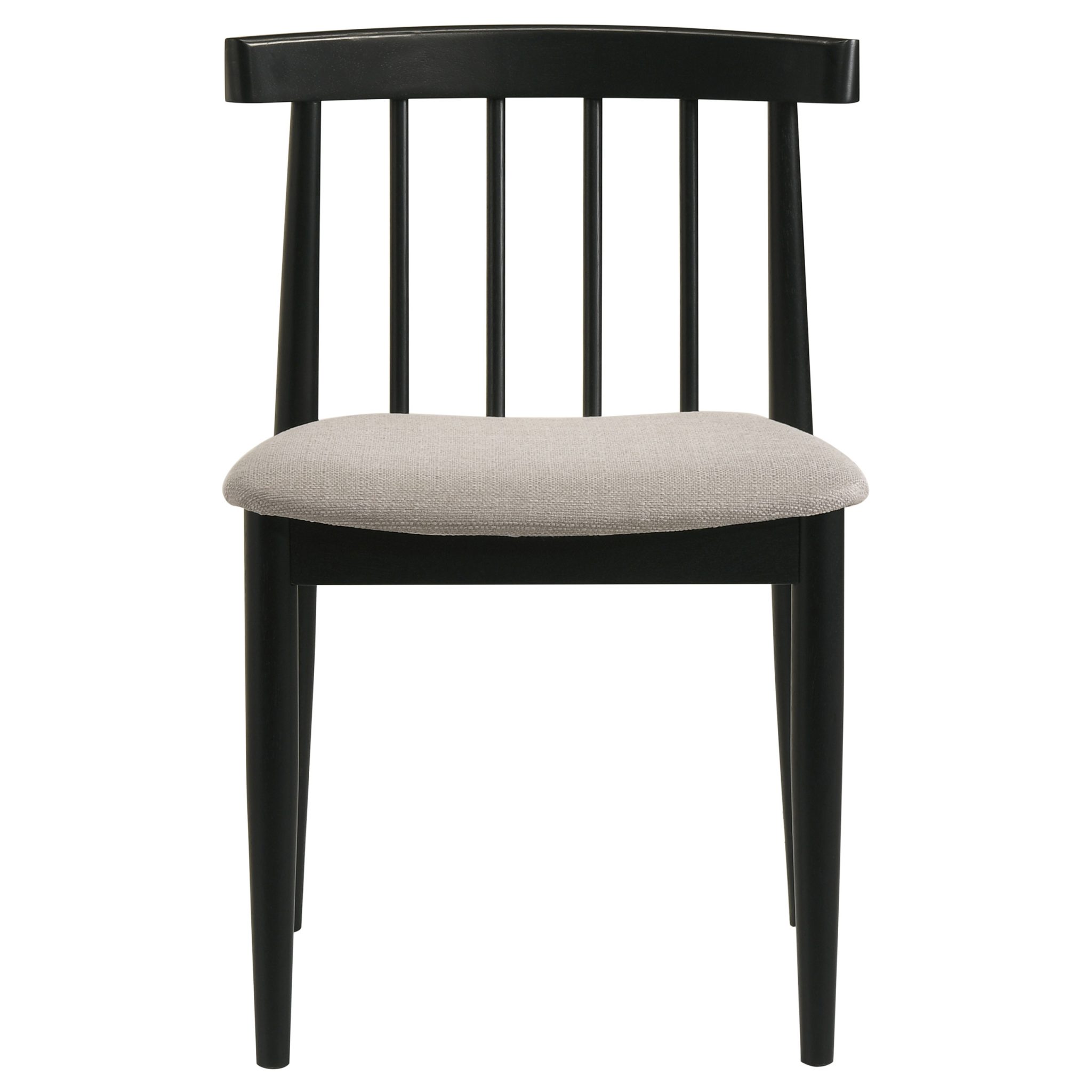 Hamlyn 5-piece Round Wood Dining Set Black - Image 6