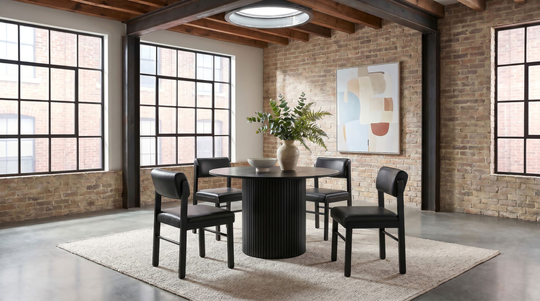 Hamlyn 47-inch Round Wood Dining Table - Image 9