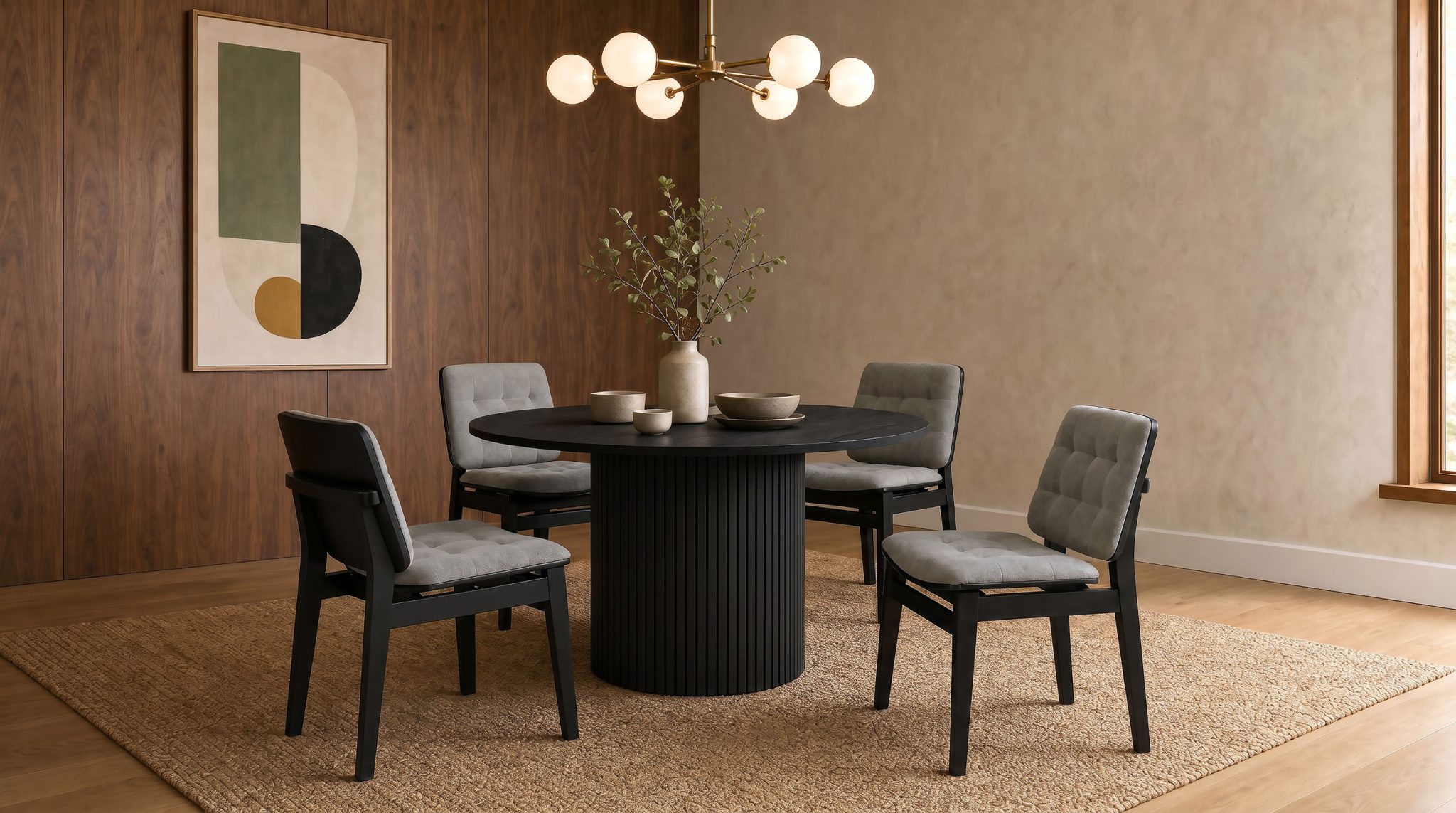 Hamlyn 47-inch Round Wood Dining Table - Image 11