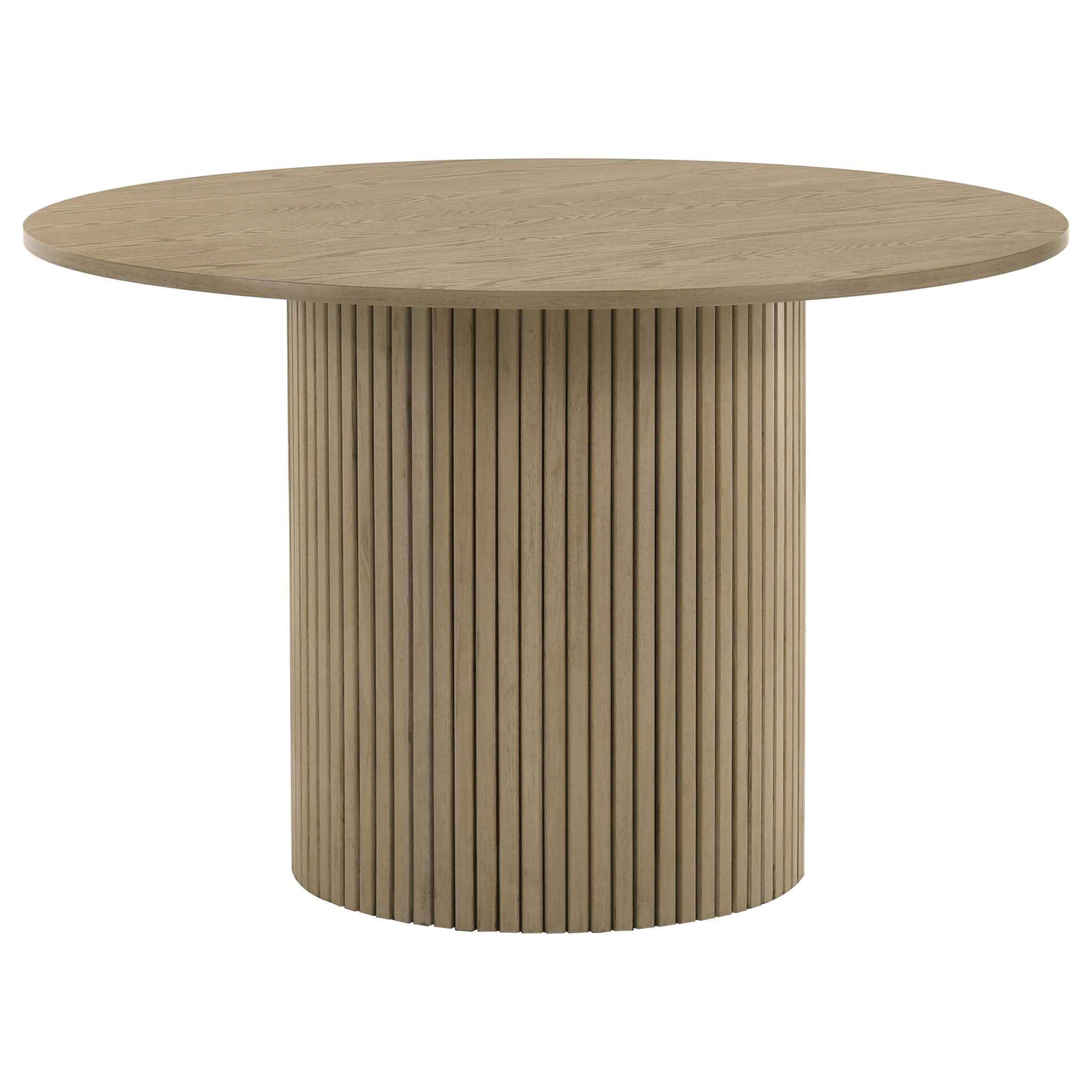 Hamlyn 5-piece Round Wood Dining Set Natural Oak - Image 3