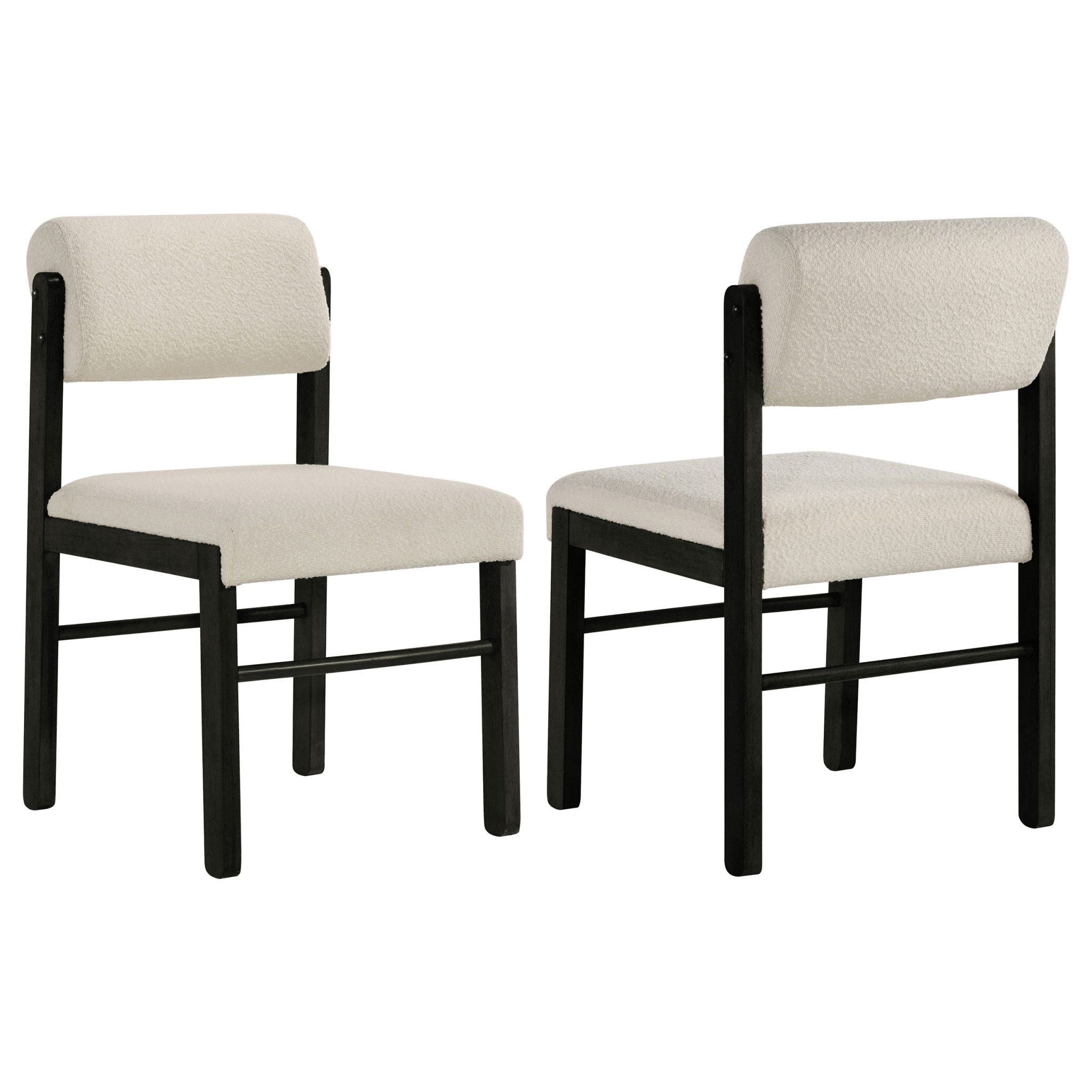 Kehoe Upholstered Dining Side Chair Cream (Set of 2)