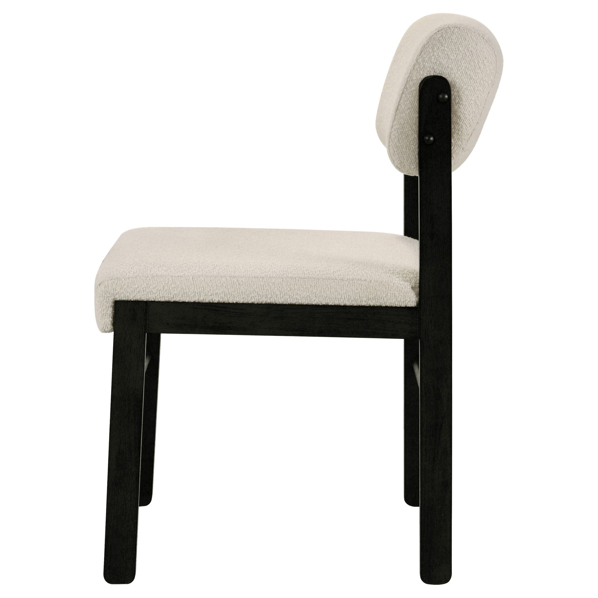 Kehoe Upholstered Dining Side Chair Cream (Set of 2) - Image 6