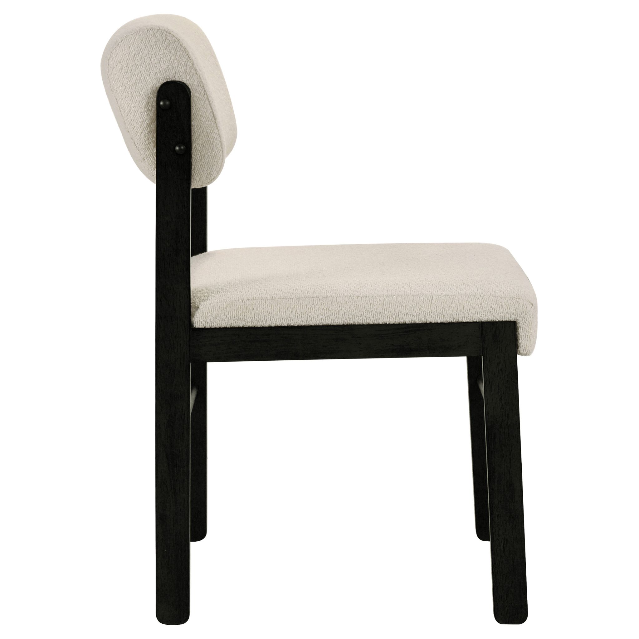 Kehoe Upholstered Dining Side Chair Cream (Set of 2) - Image 9