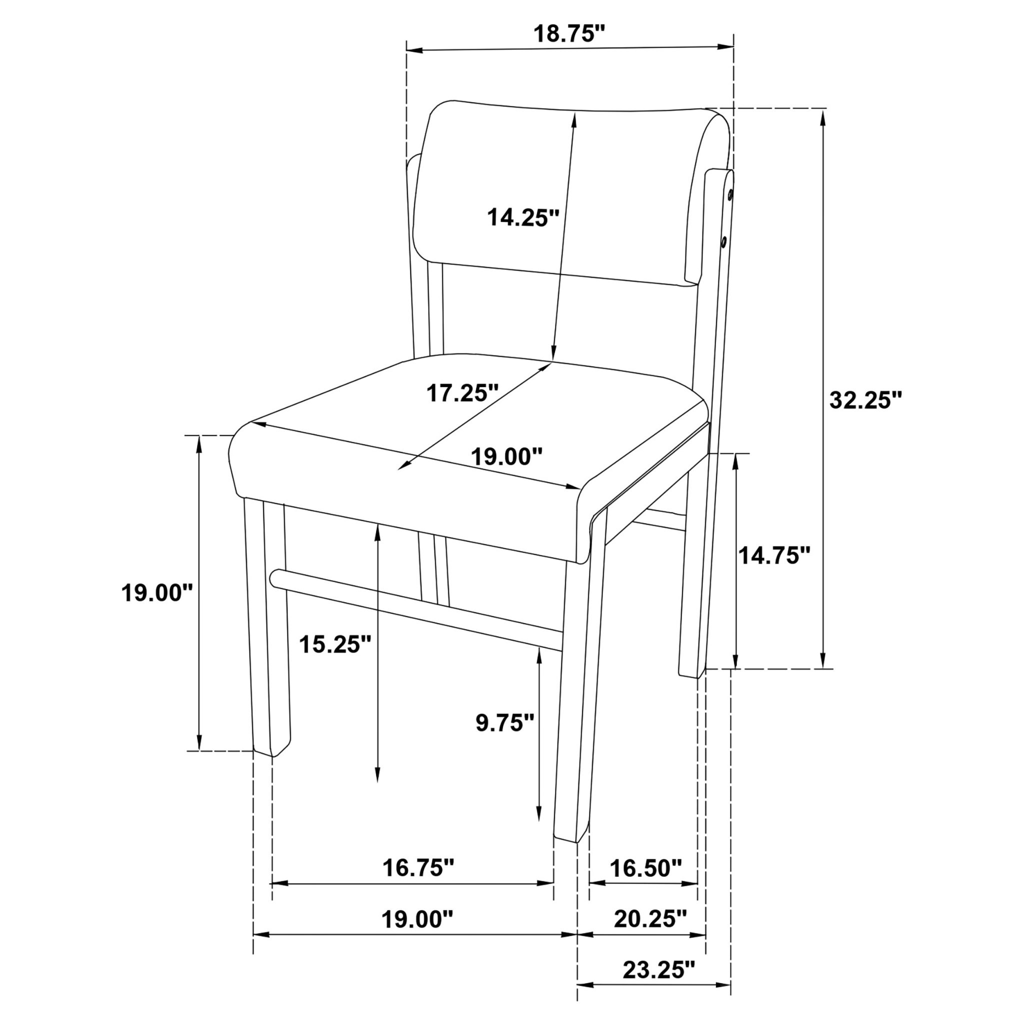 Kehoe Upholstered Dining Side Chair Cream (Set of 2) - Image 13