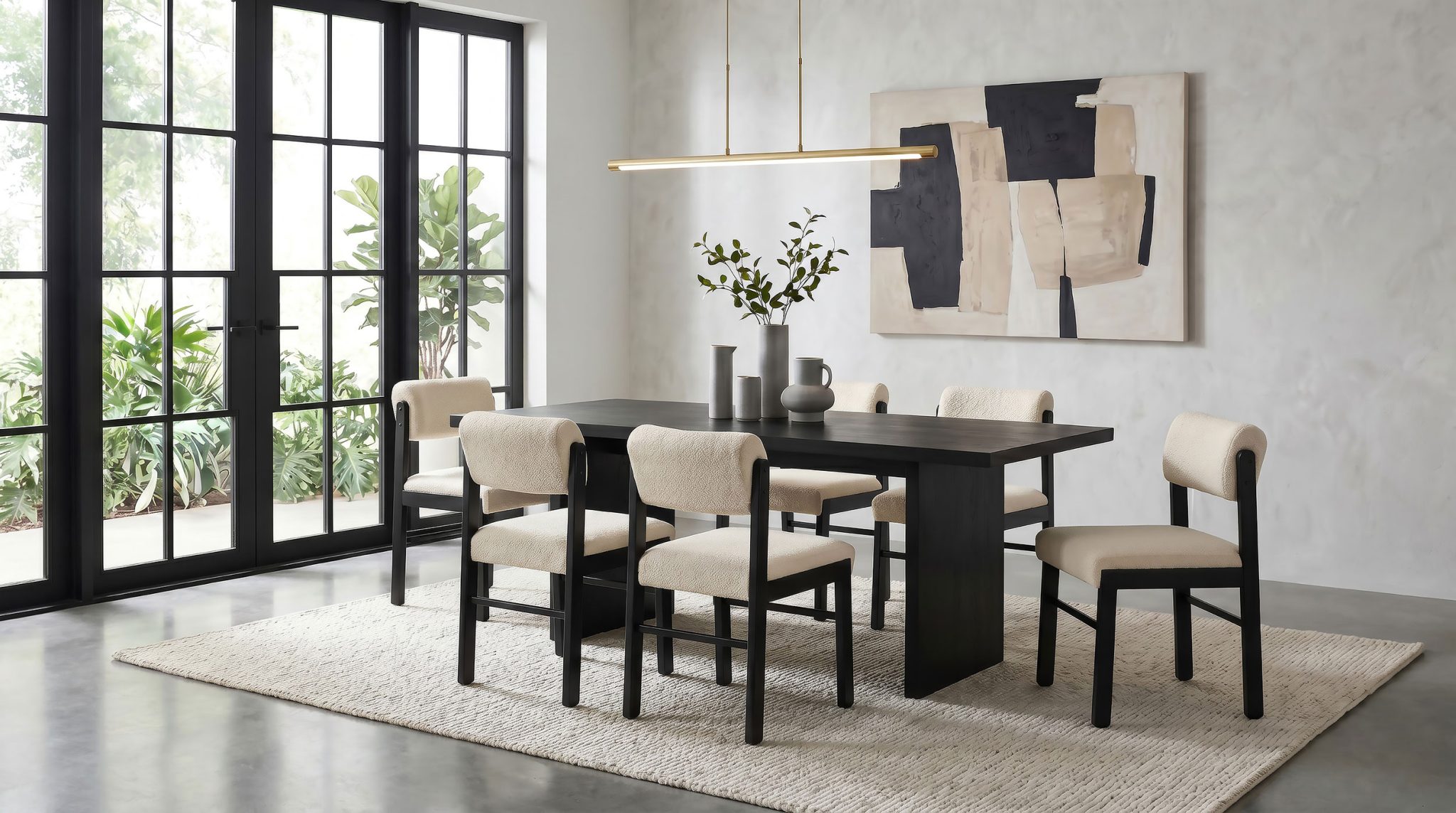 Kehoe Upholstered Dining Side Chair Cream (Set of 2) - Image 16