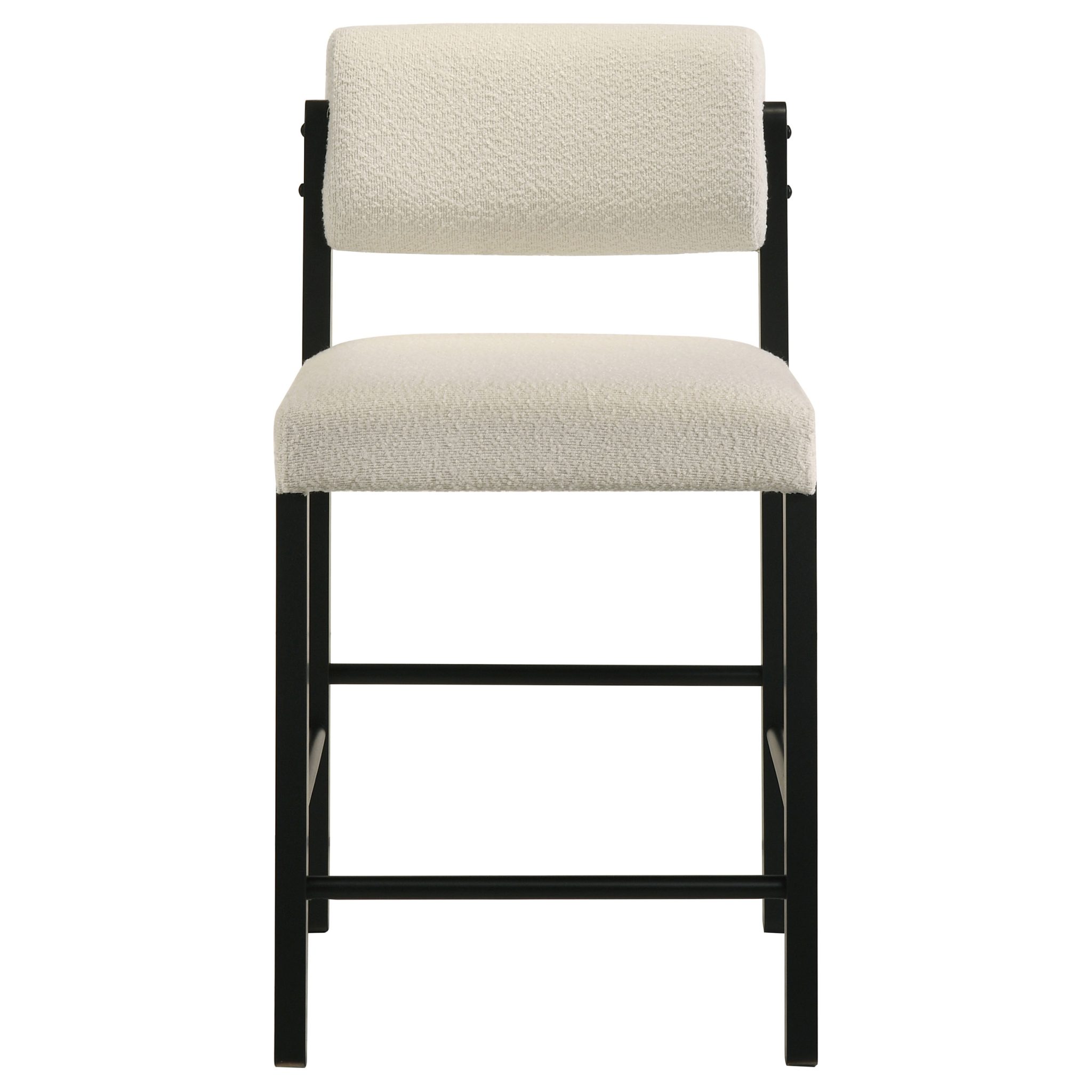 Kehoe Upholstered Counter Height Chair Cream and Black (Set of 2) - Image 4