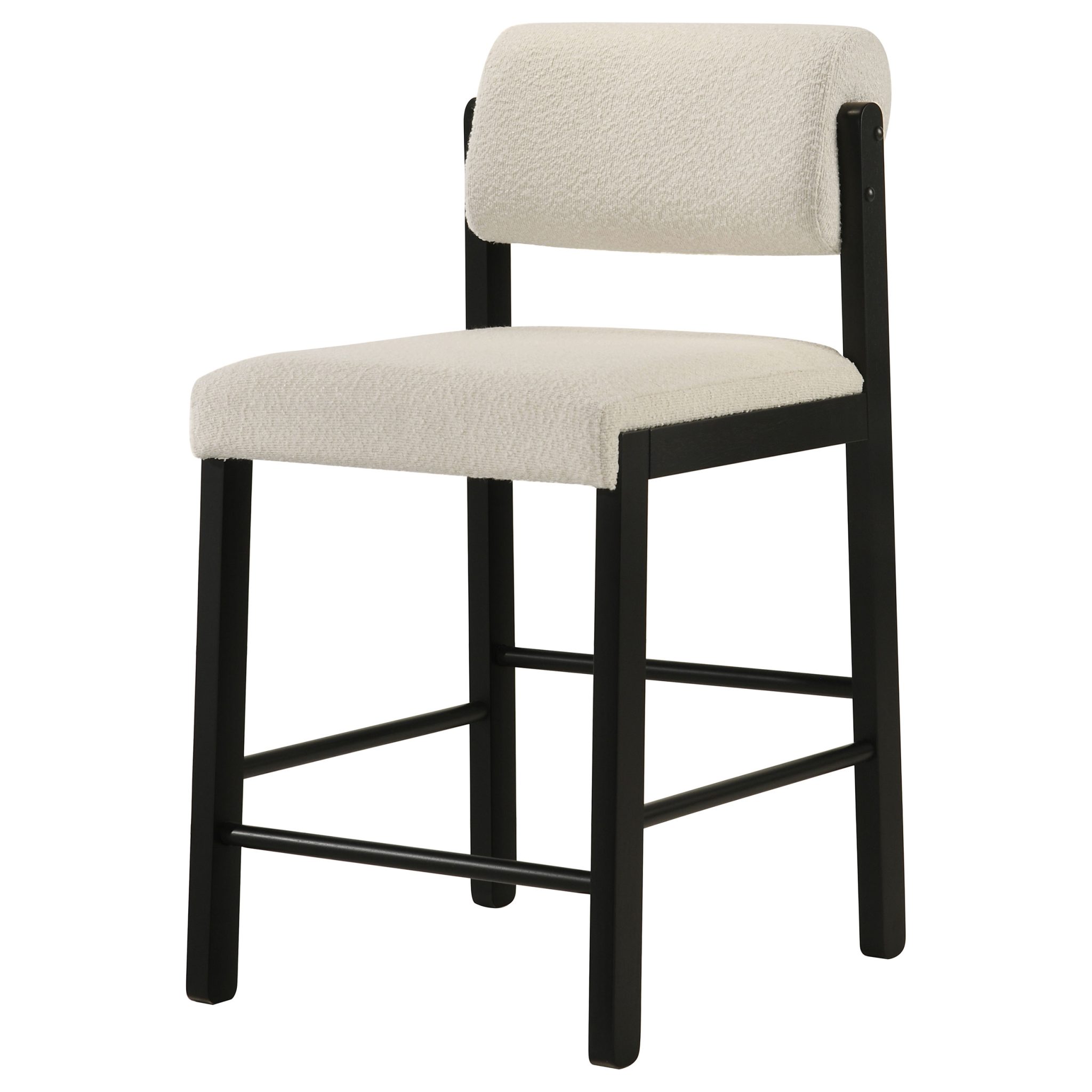 Kehoe Upholstered Counter Height Chair Cream and Black (Set of 2) - Image 5