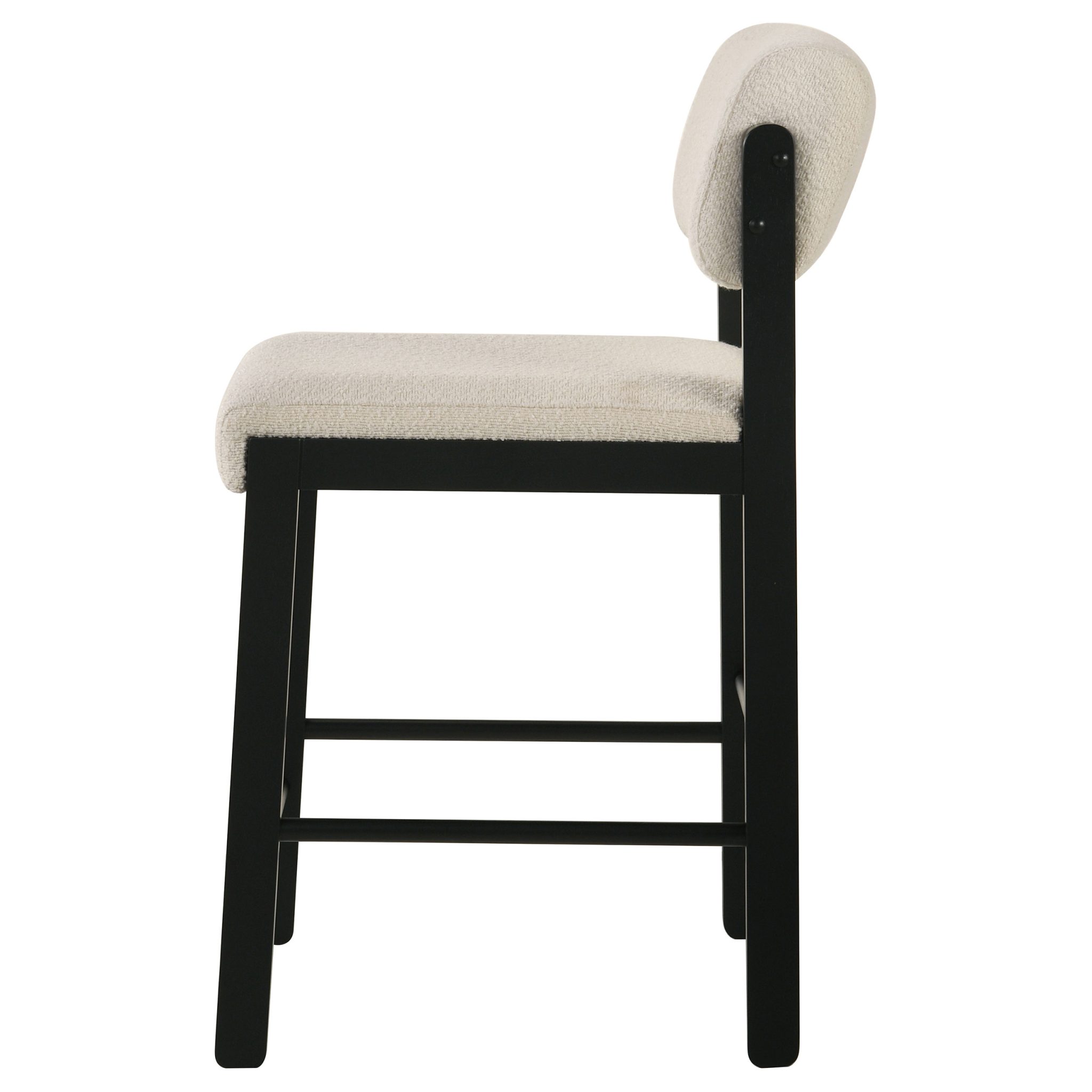 Kehoe Upholstered Counter Height Chair Cream and Black (Set of 2) - Image 6