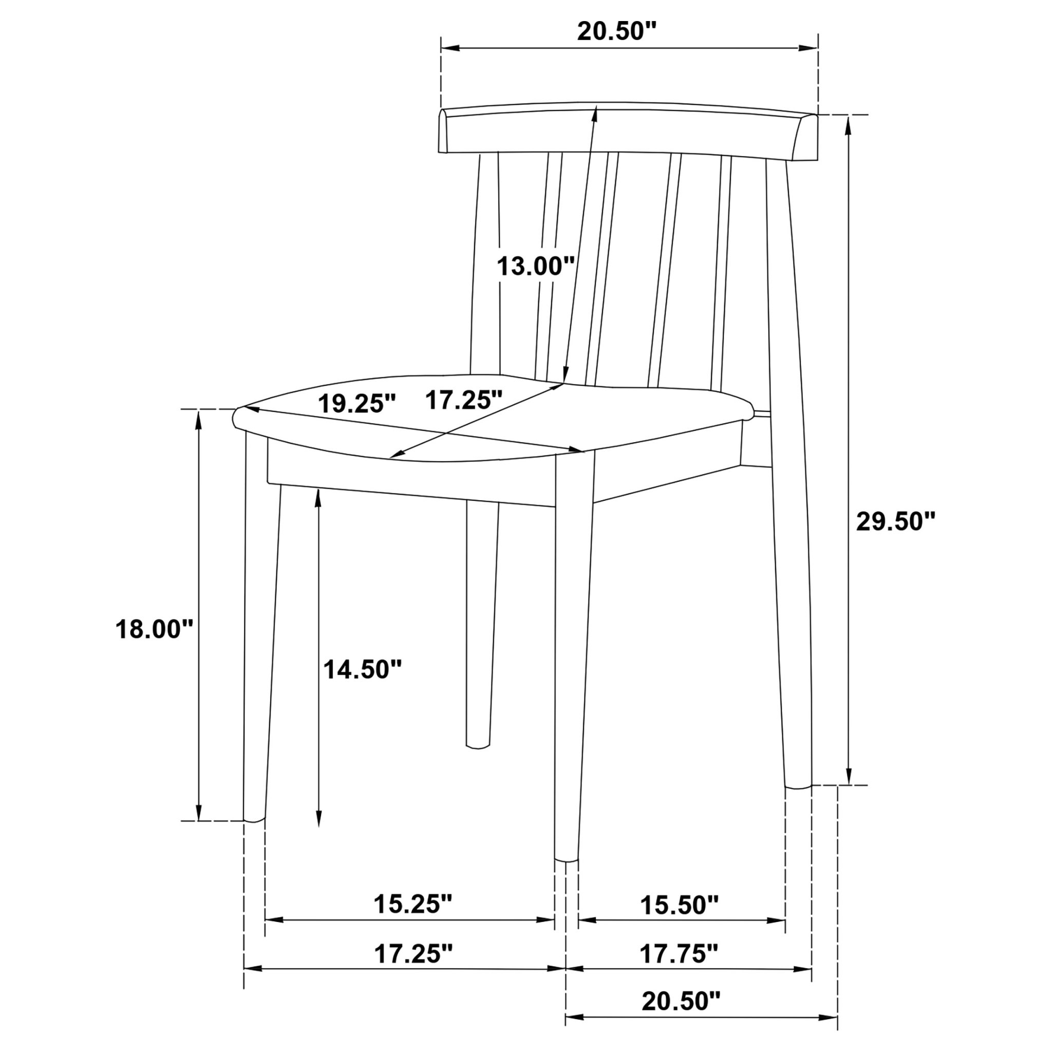 Strouse 5-piece Dining Set Natural Oak - Image 15