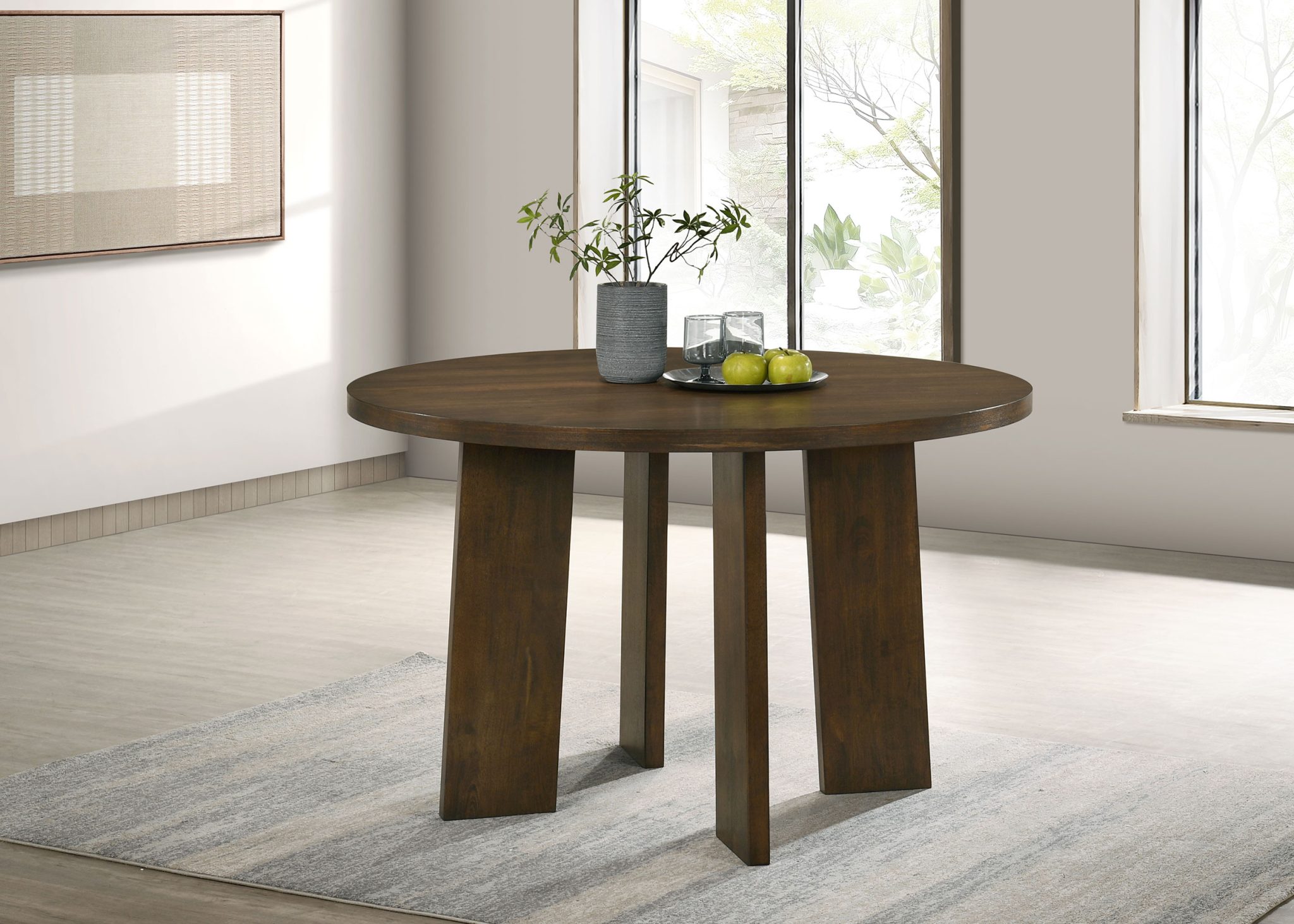 Strouse 47-inch Round Wood Dining Table - Image 2