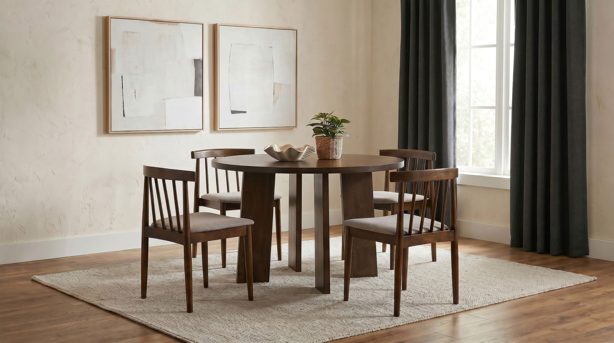 Strouse 47-inch Round Wood Dining Table - Image 10