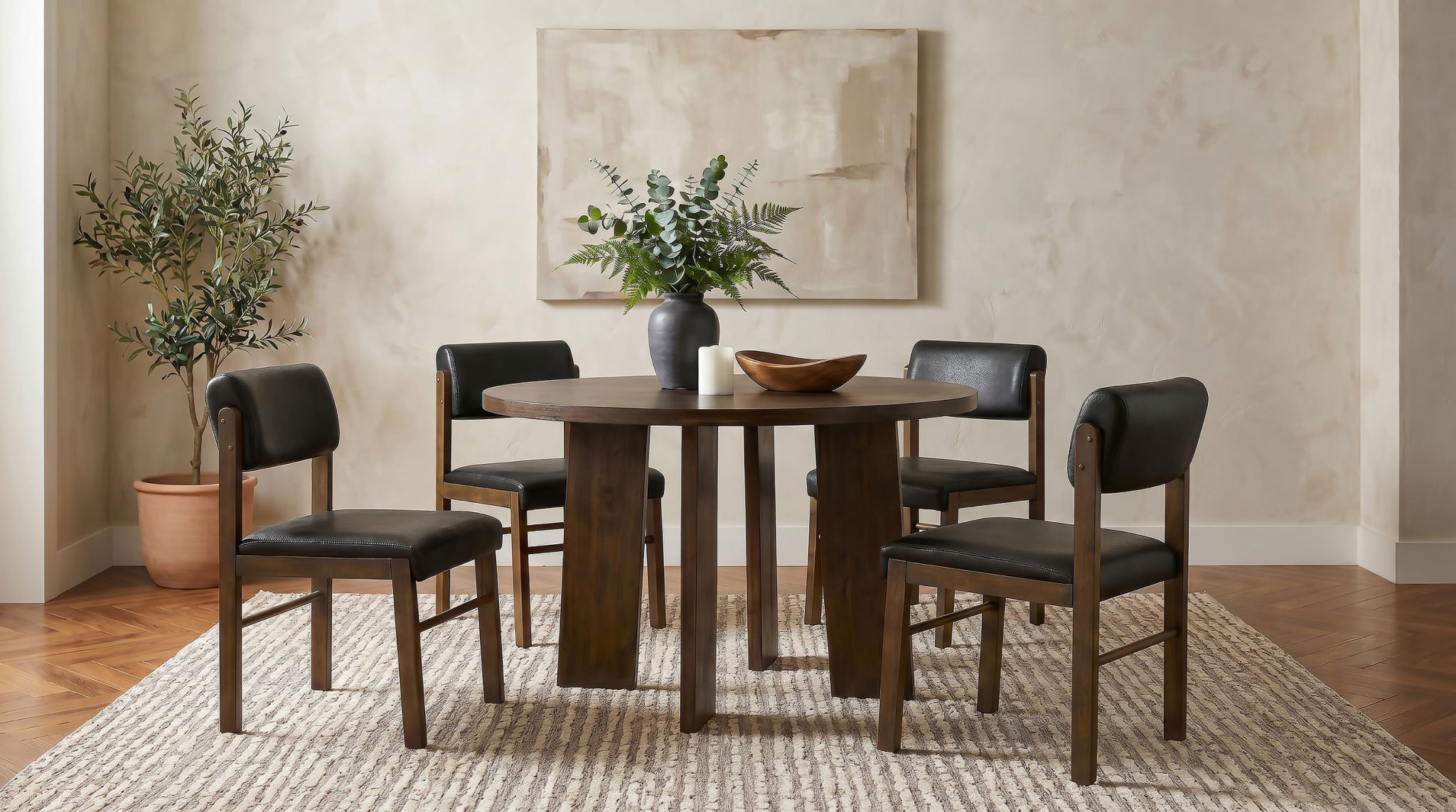 Strouse 47-inch Round Wood Dining Table - Image 12