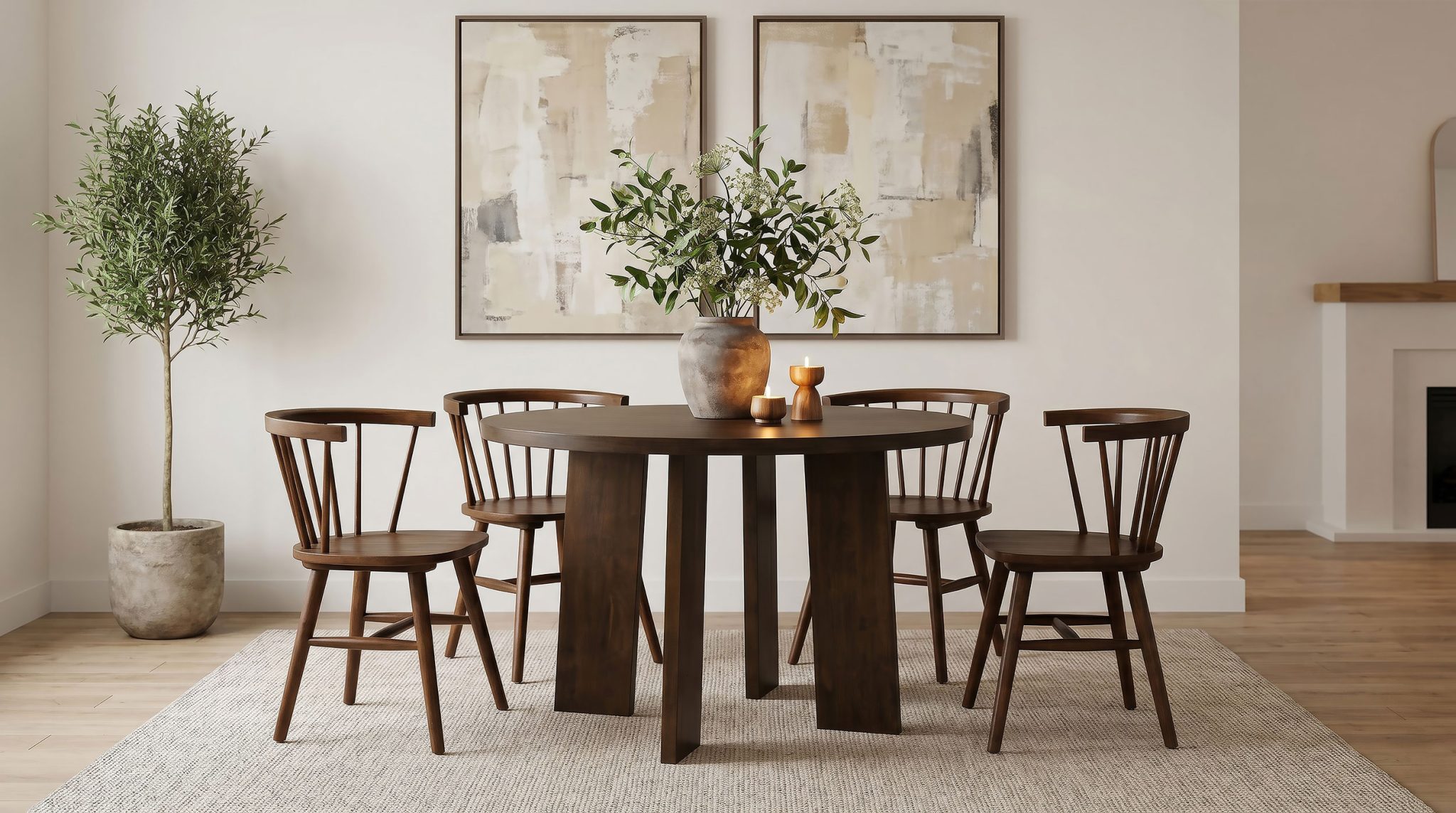 Strouse 47-inch Round Wood Dining Table - Image 15