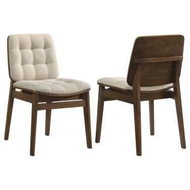 Redbridge Upholstered Side Chair Cream (Set of 2)