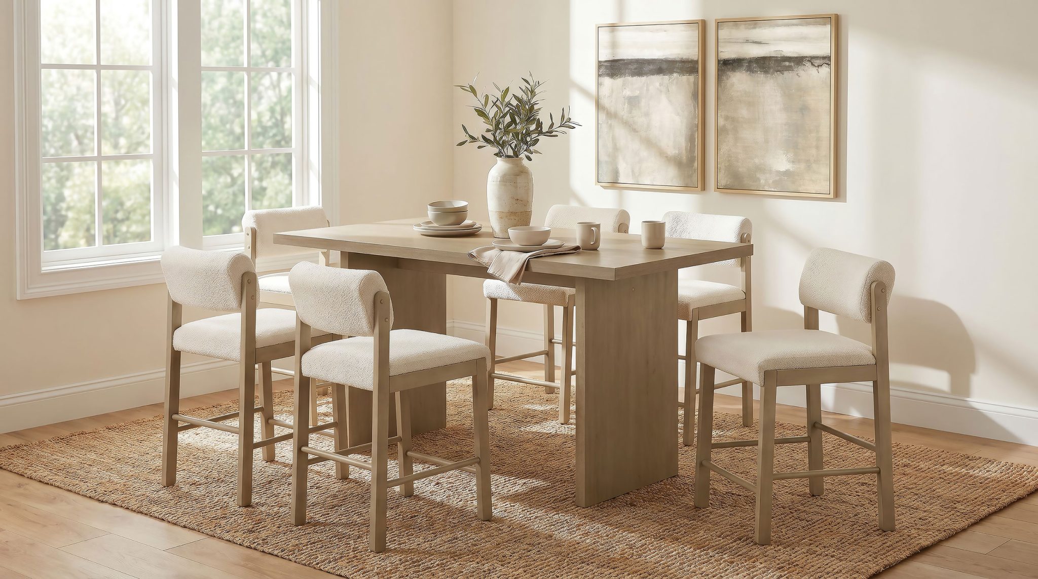 Decker 70-inch Rectangular Wood Counter Height Dining Table - Image 11