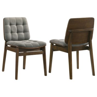 Redbridge Upholstered Side Chair Grey (Set of 2)