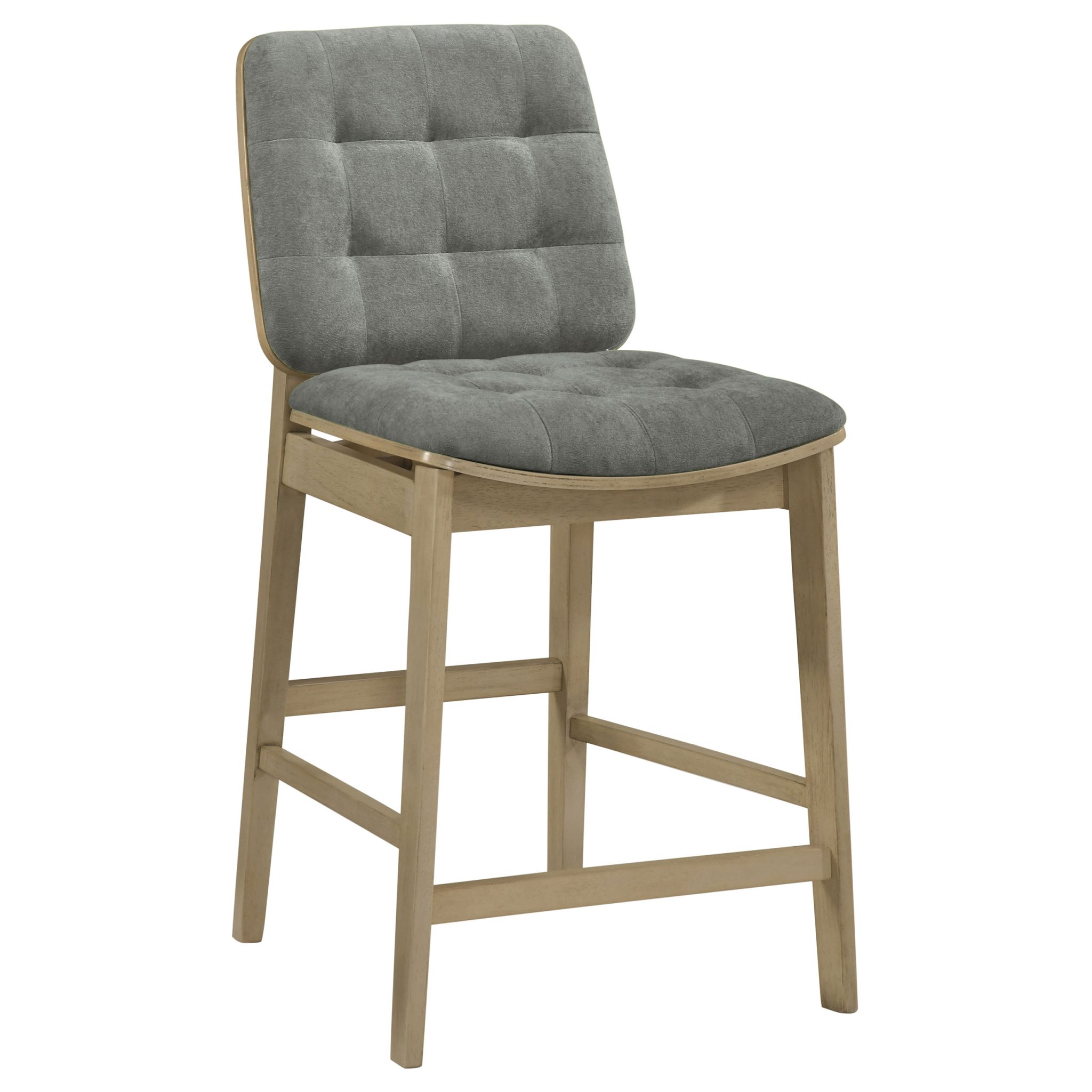 Redbridge Upholstered Counter Chair Grey (Set of 2) - Image 3