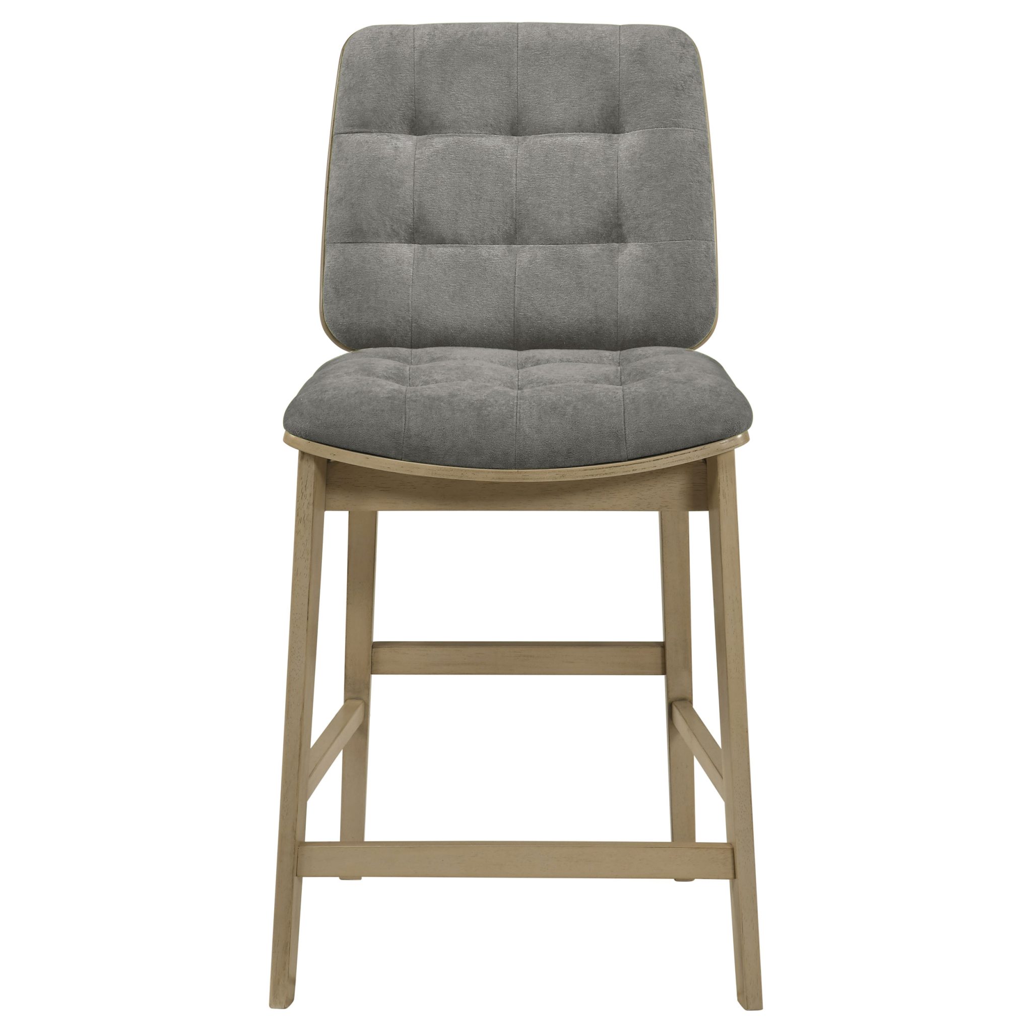 Redbridge Upholstered Counter Chair Grey (Set of 2) - Image 4