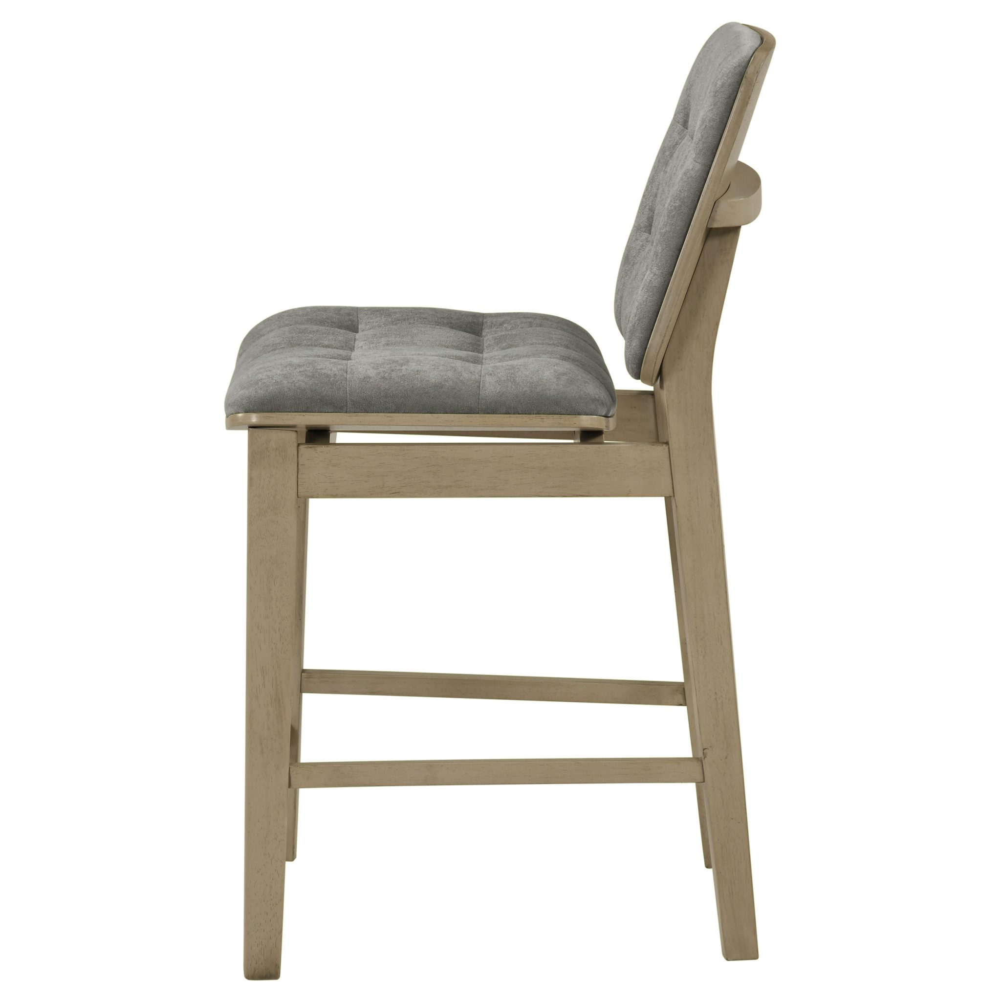 Redbridge Upholstered Counter Chair Grey (Set of 2) - Image 6