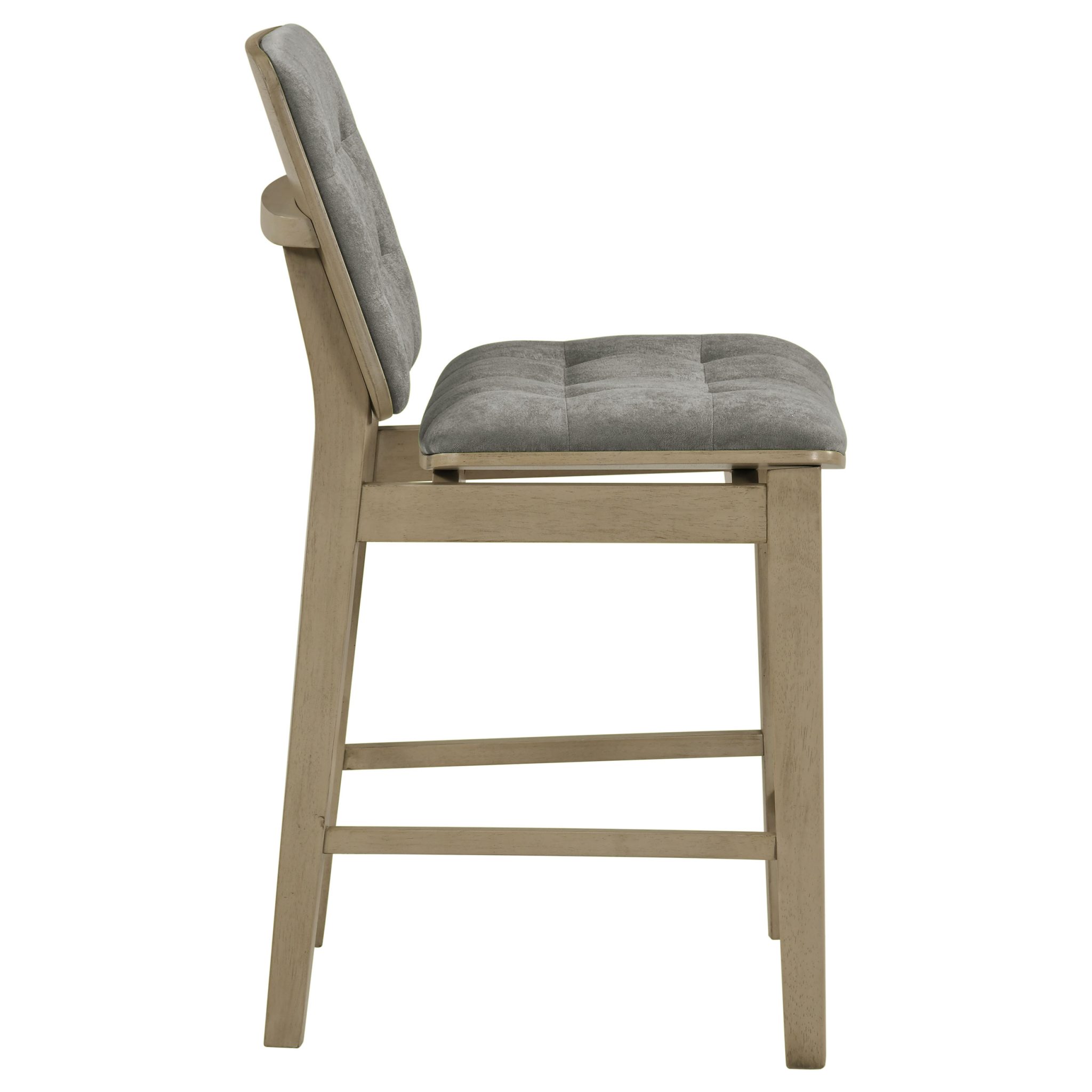 Redbridge Upholstered Counter Chair Grey (Set of 2) - Image 9