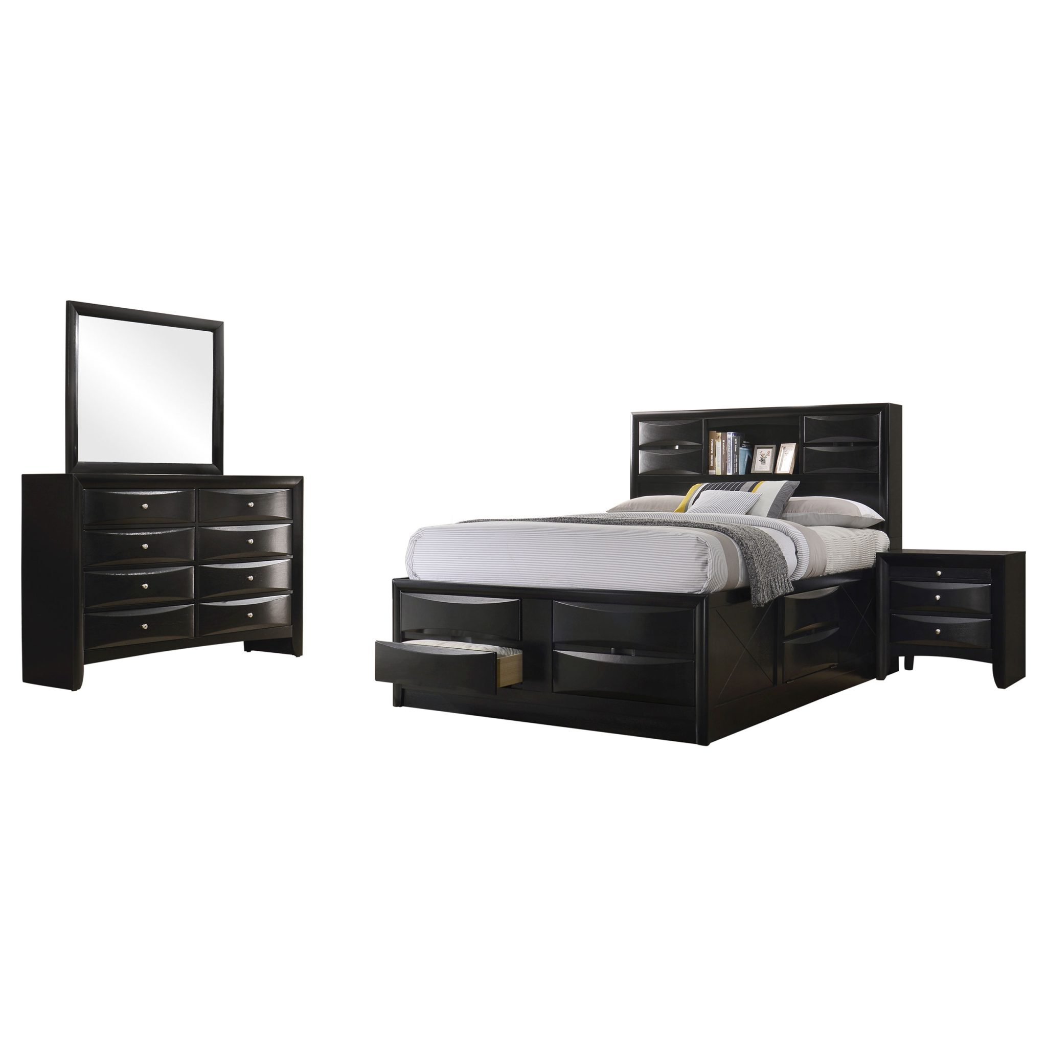 Briana Storage Bedroom Set Black - Image 2