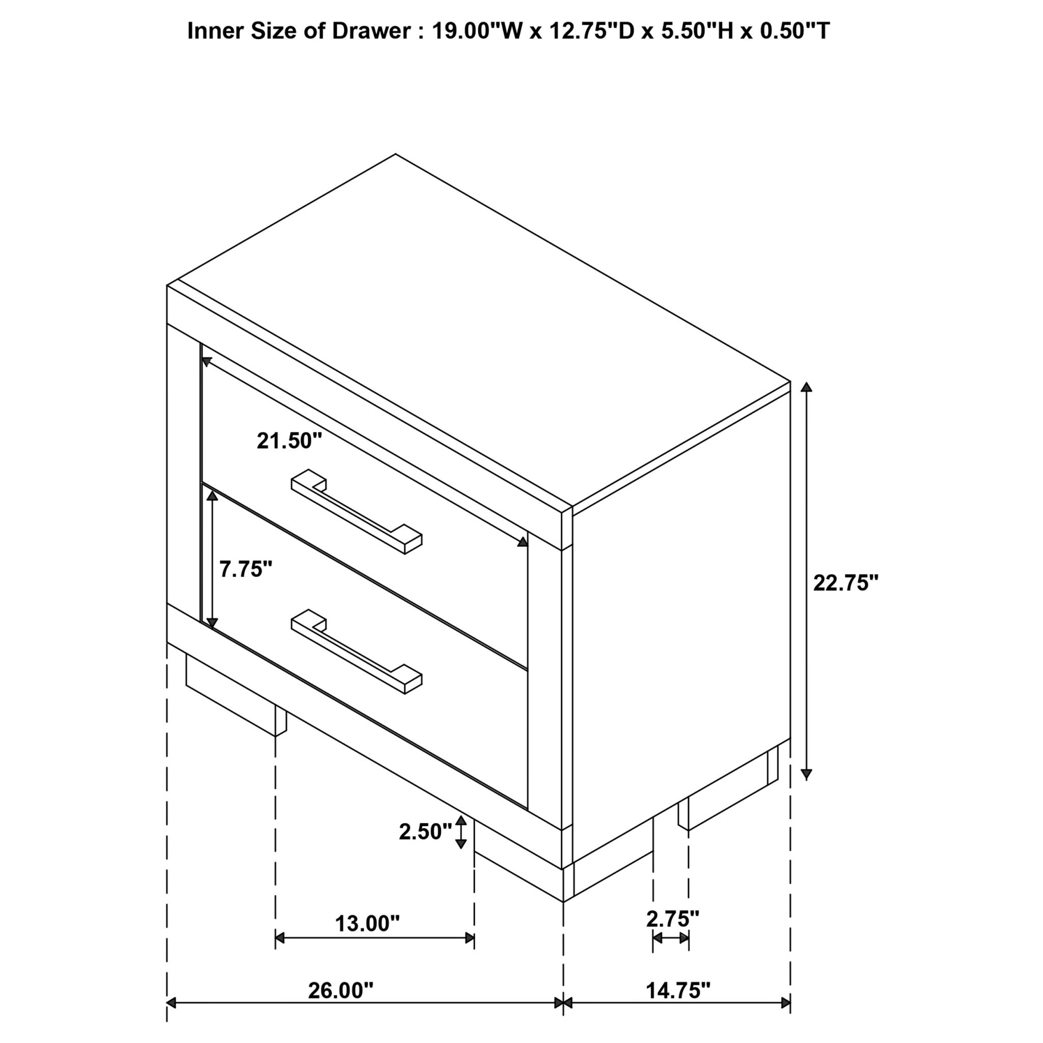 Jessica LED Bedroom Set Snow White - Image 15