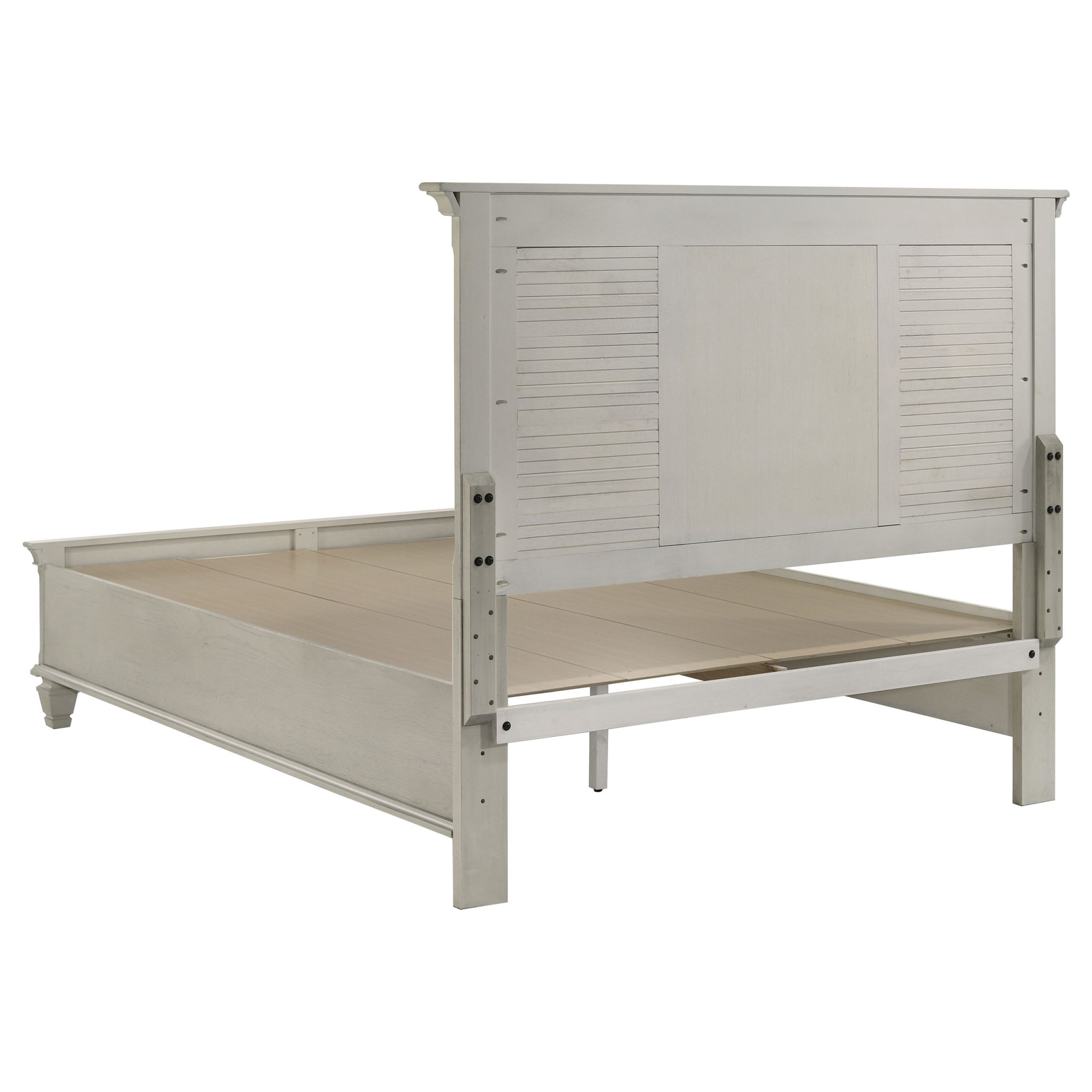 Franco Storage Bedroom Set Distressed White - Image 4