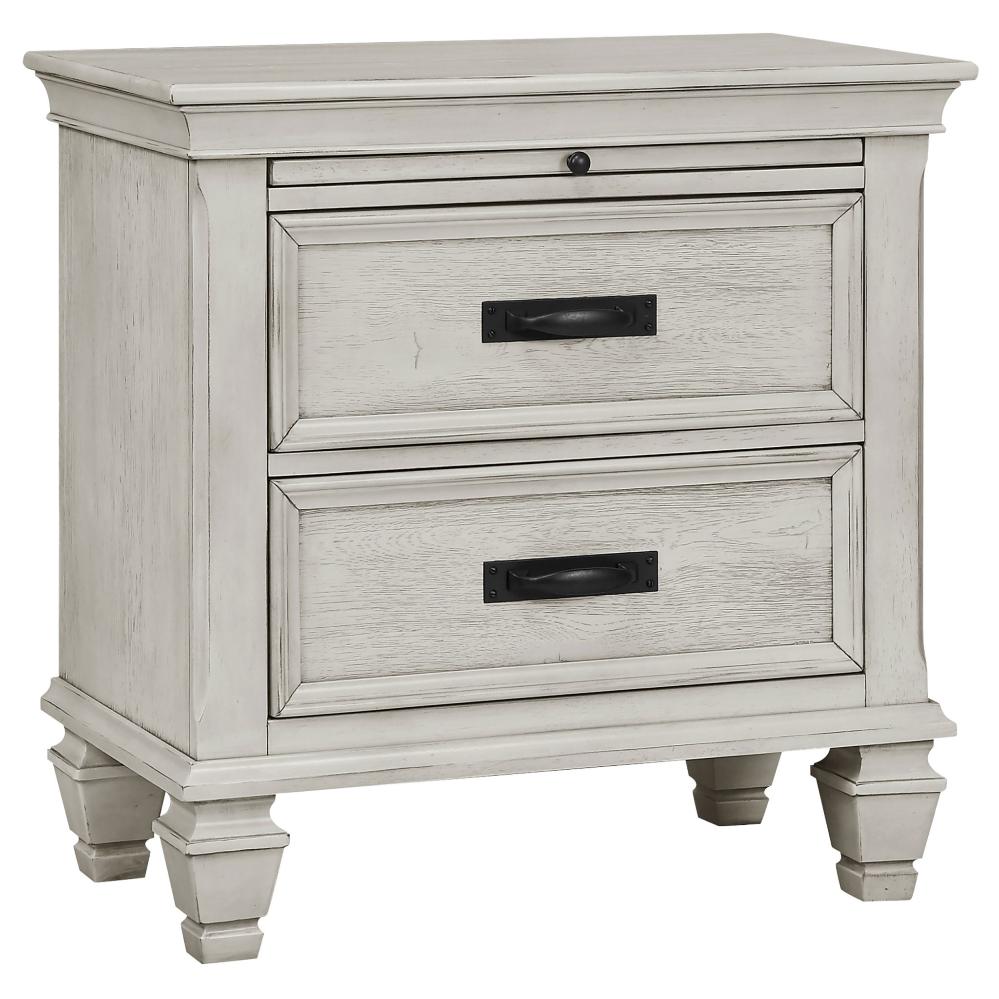 Franco Storage Bedroom Set Distressed White - Image 5