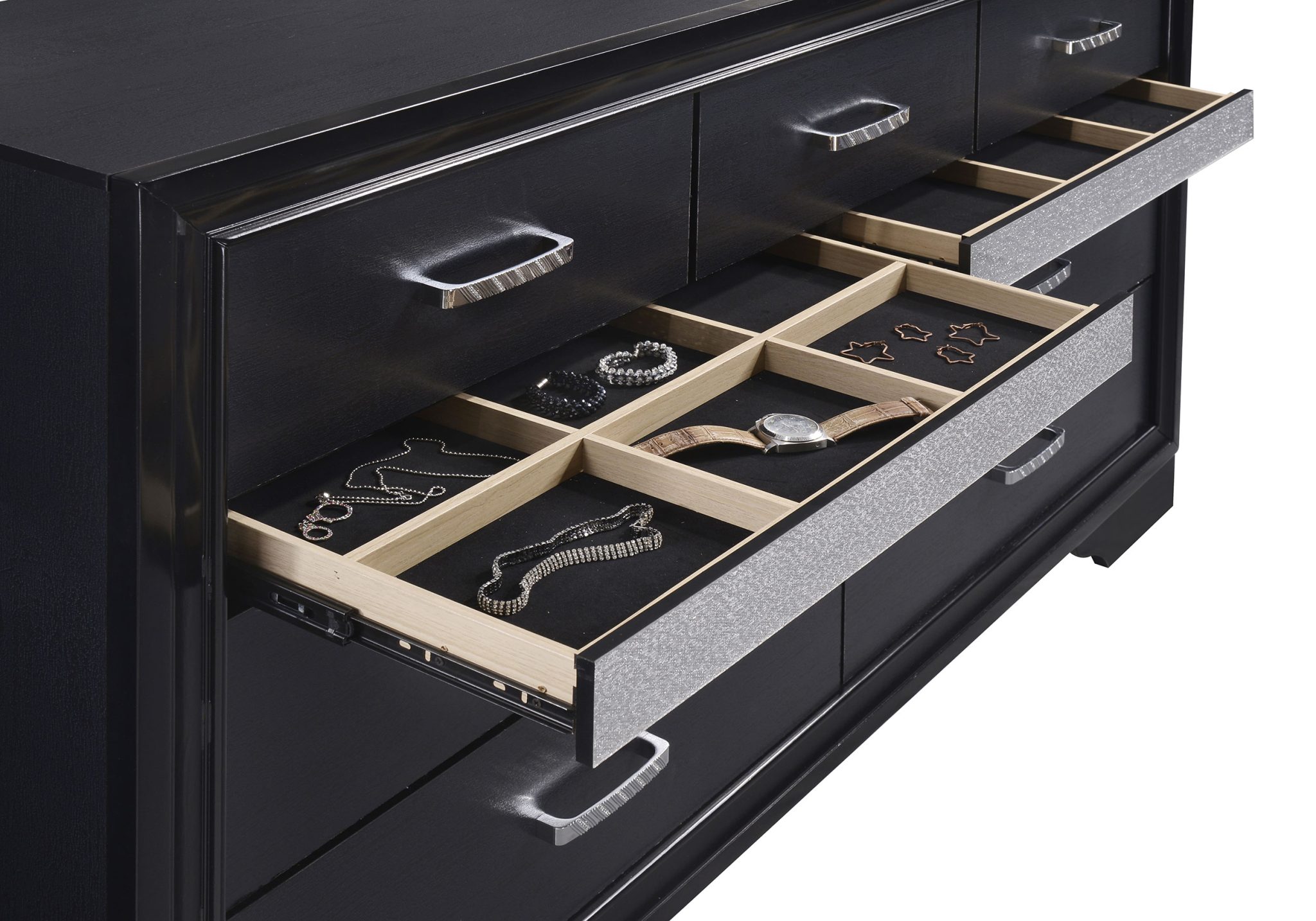 Miranda Storage Bedroom Set Black - Image 15